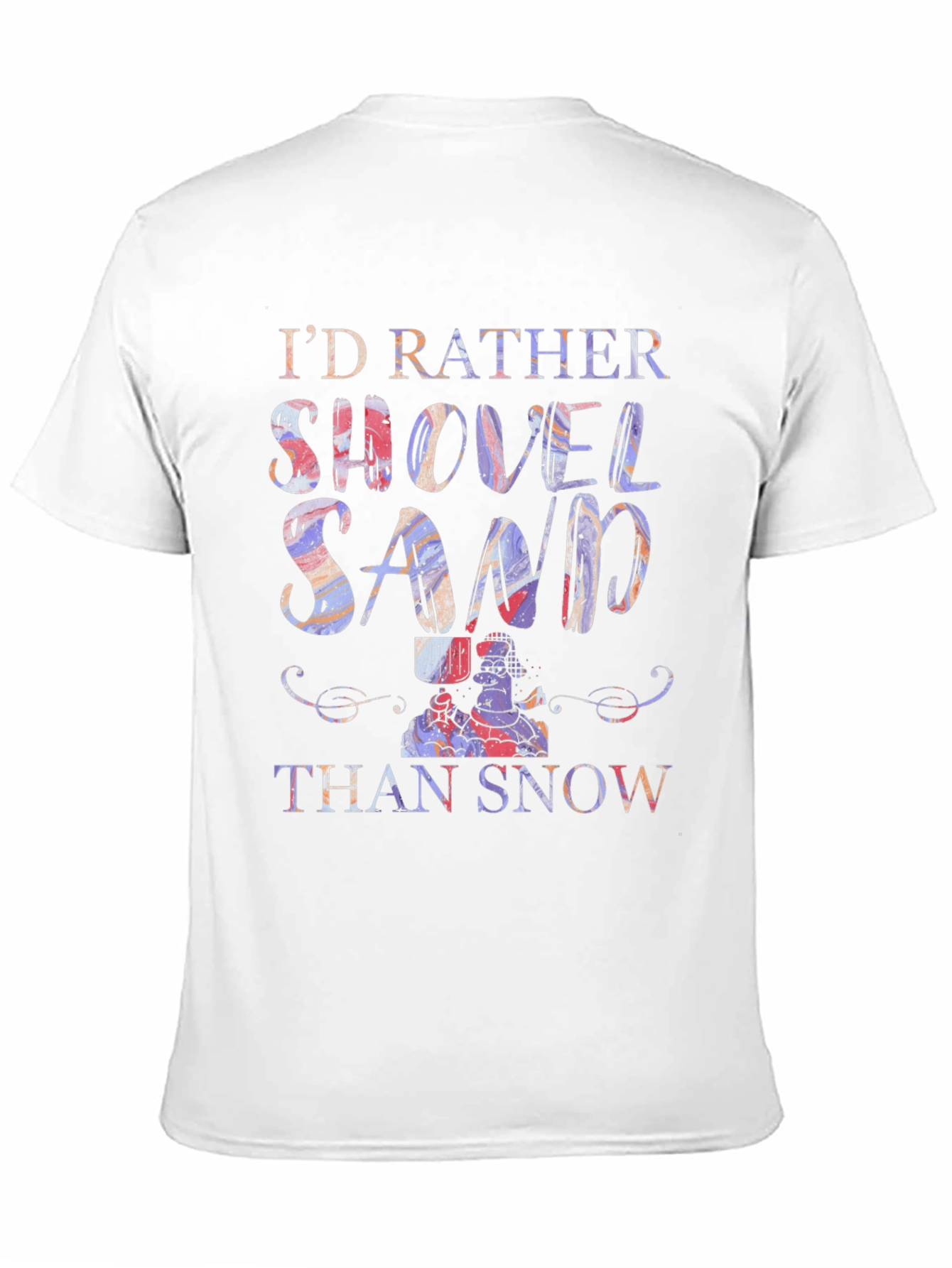 Black Shovel Sand Graphic T-Shirt view 11