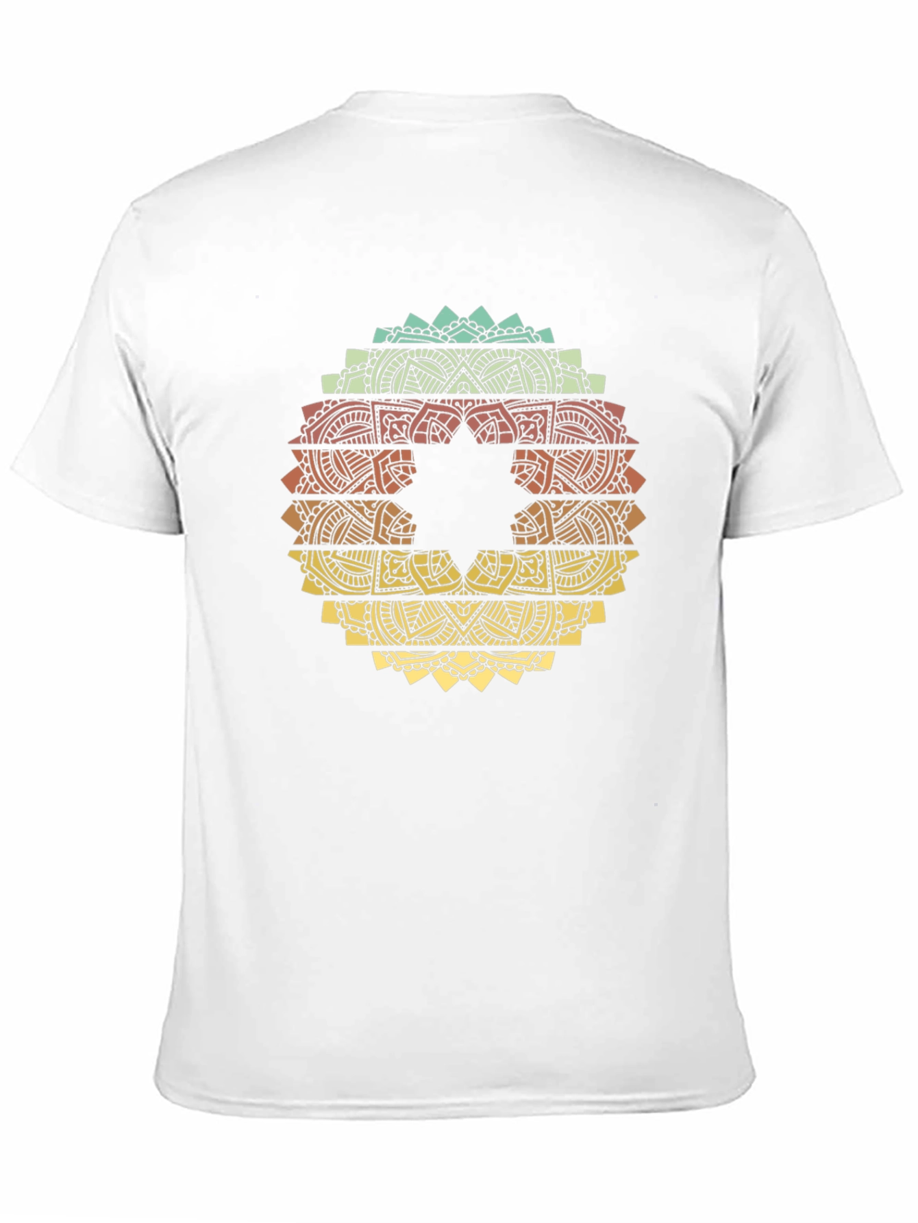 Black Retro Mandala Graphic T-Shirt - Black view 11