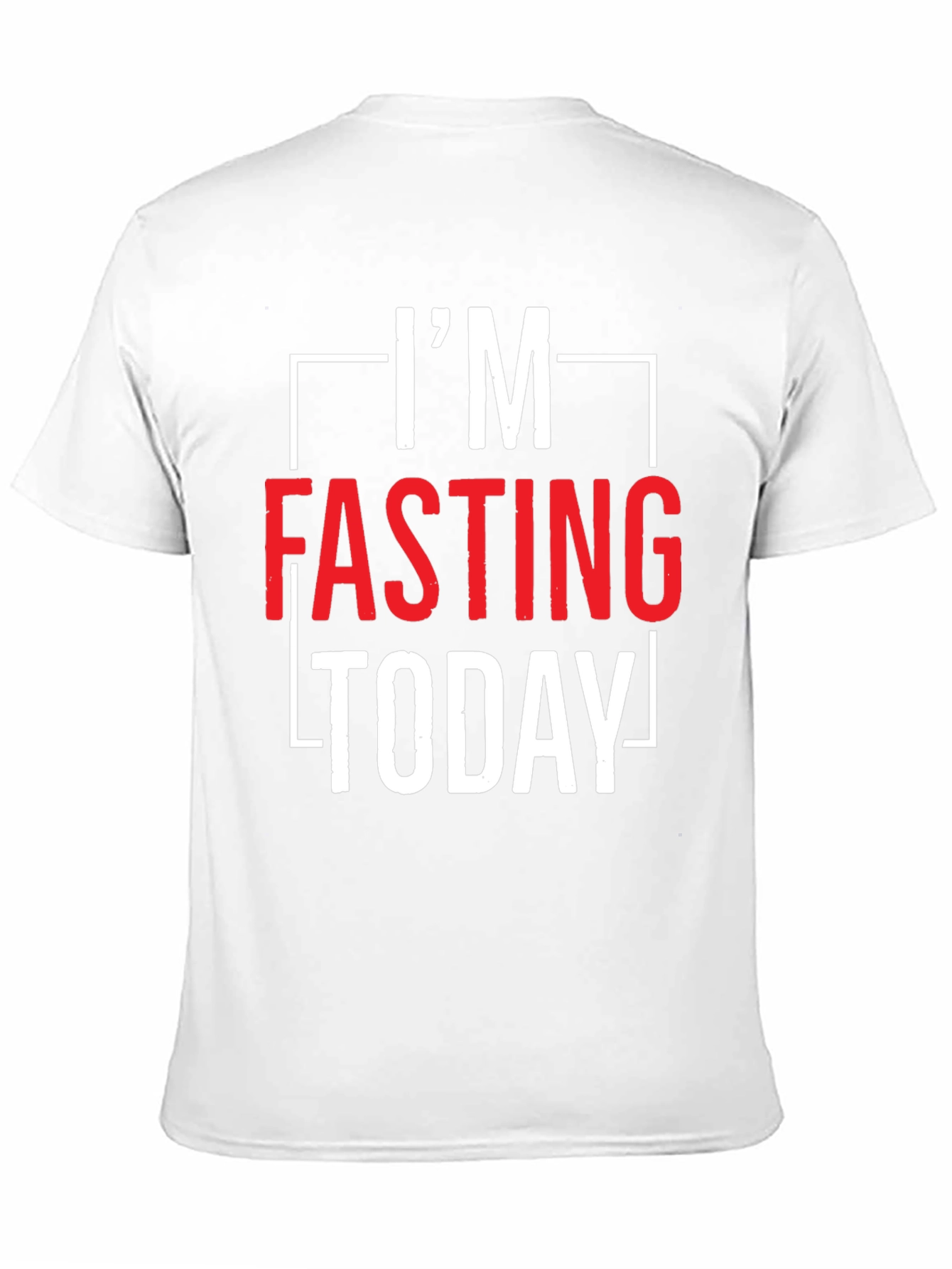 Black I'm Fasting Today Graphic Tee - Black view 11