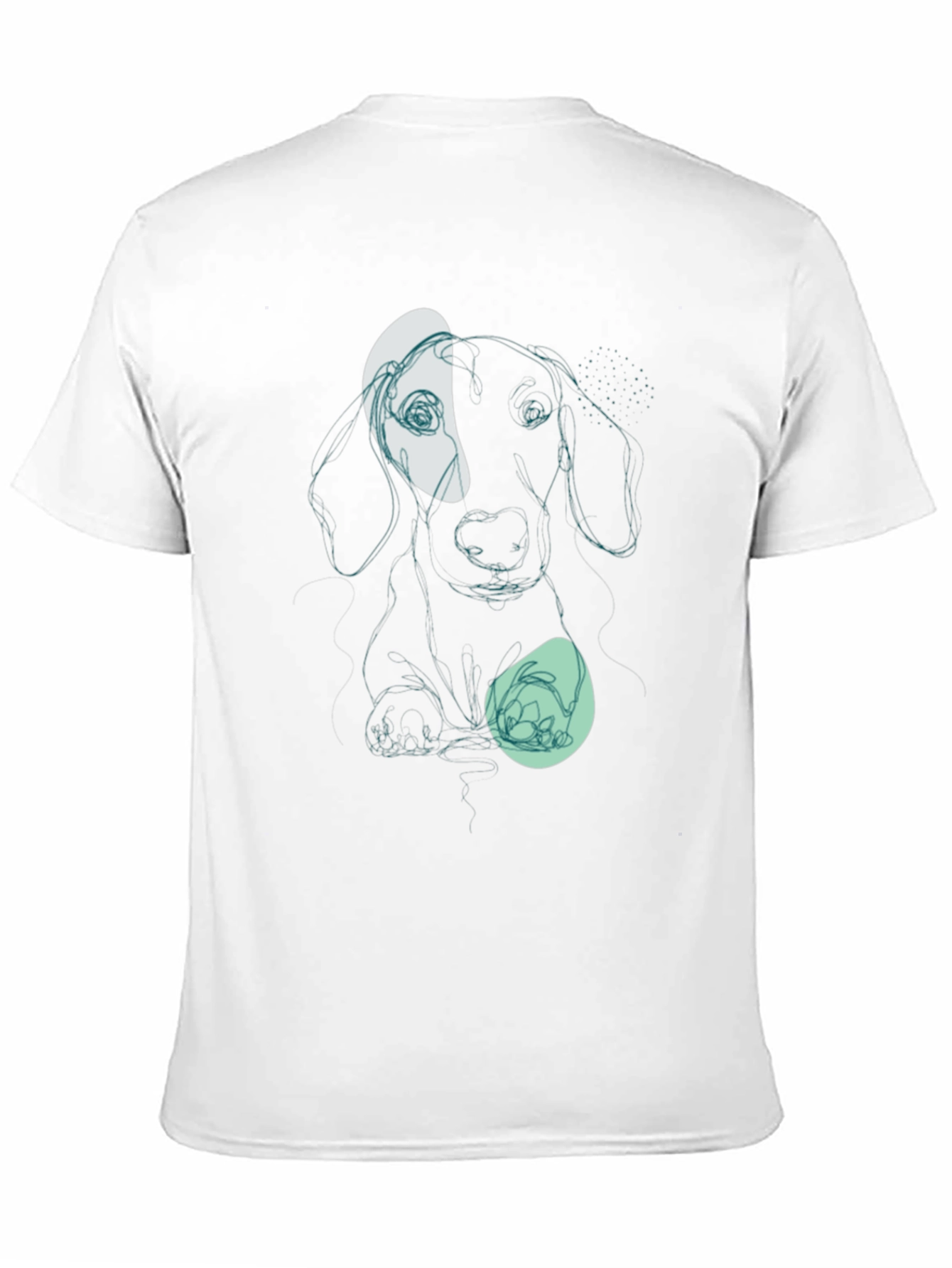 Black Dachshund Line Art Graphic Tee - Modern Casual Style view 11