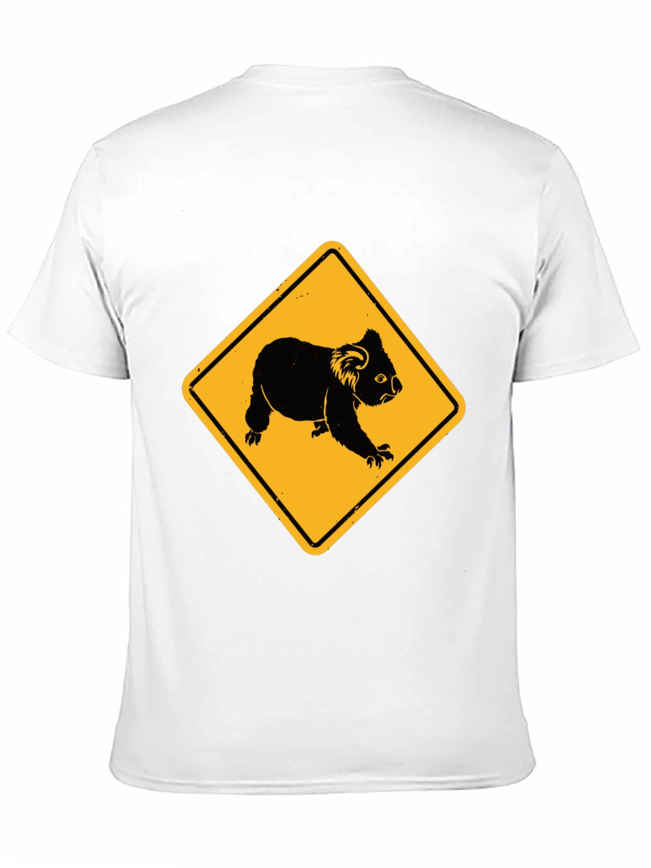 Black Koala Crossing Black T-Shirt view 11