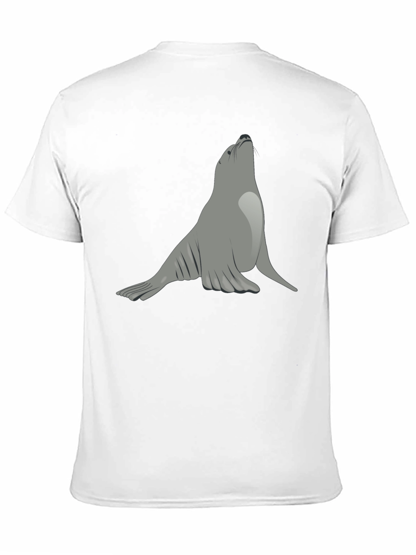 Black Seal Graphic Black T-Shirt - Unique Animal Tee view 11