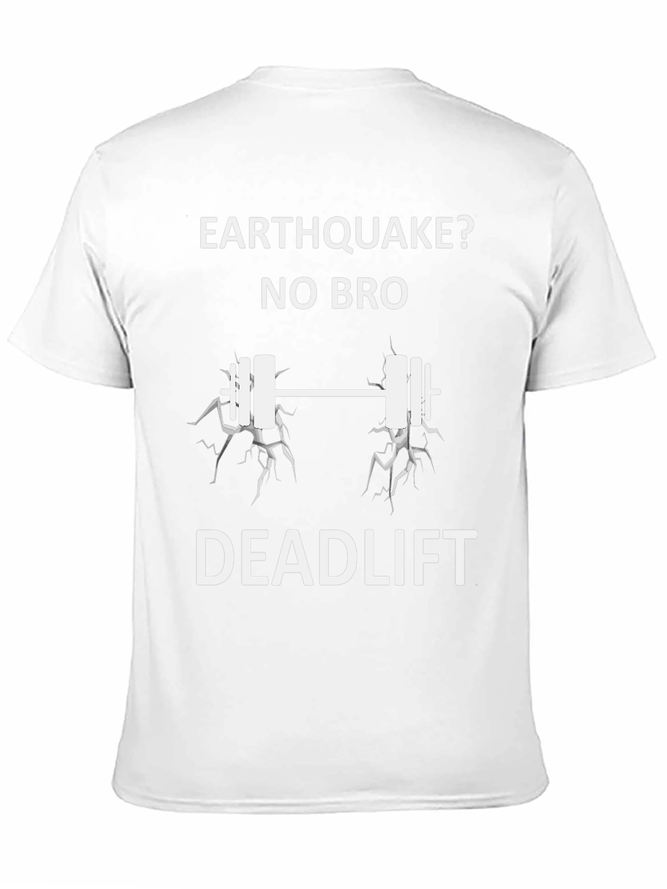 Black Earthquake No Bro Deadlift Funny Workout Shirt view 11