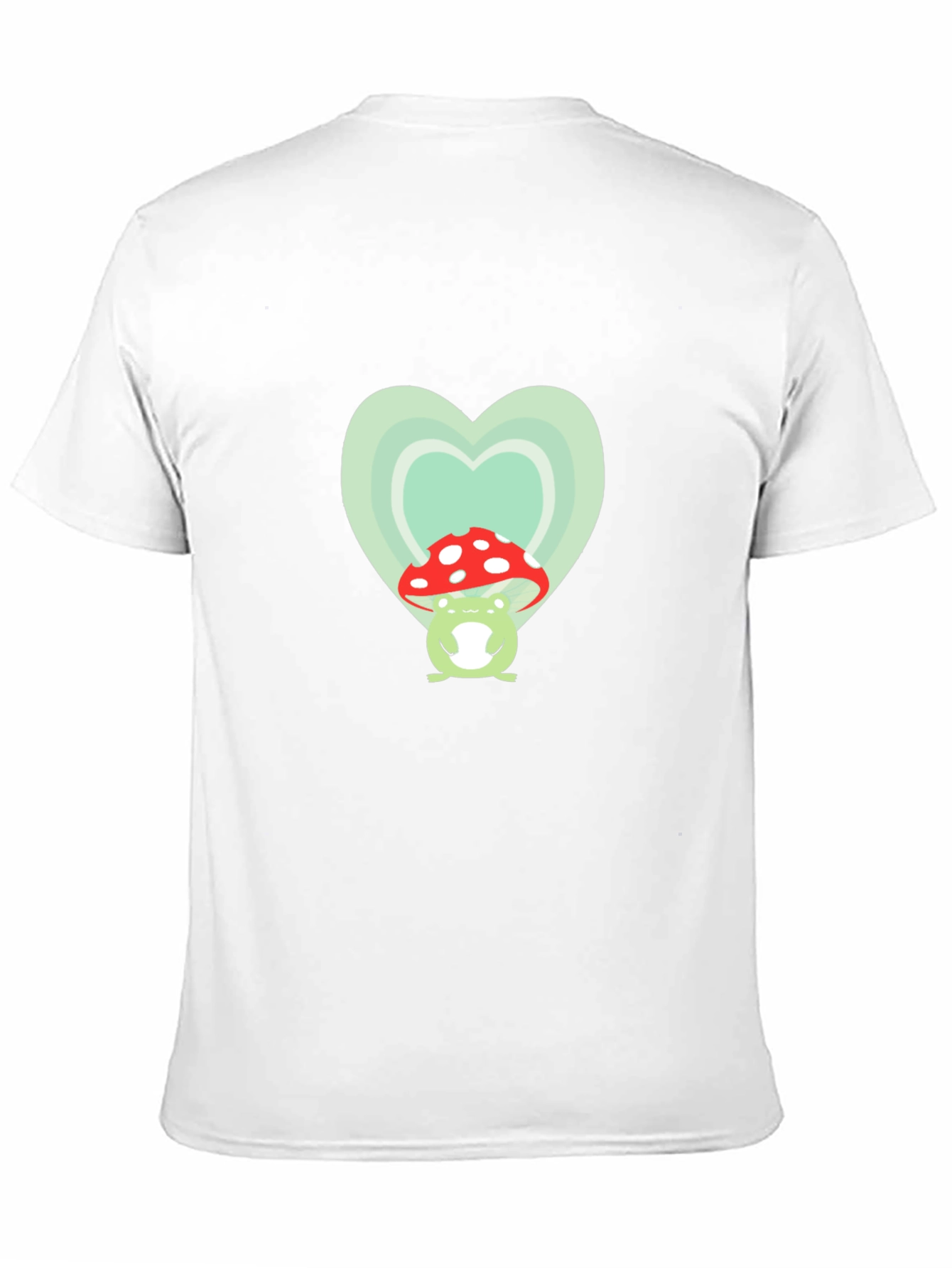 Black Frog Mushroom Heart Graphic Tee view 11