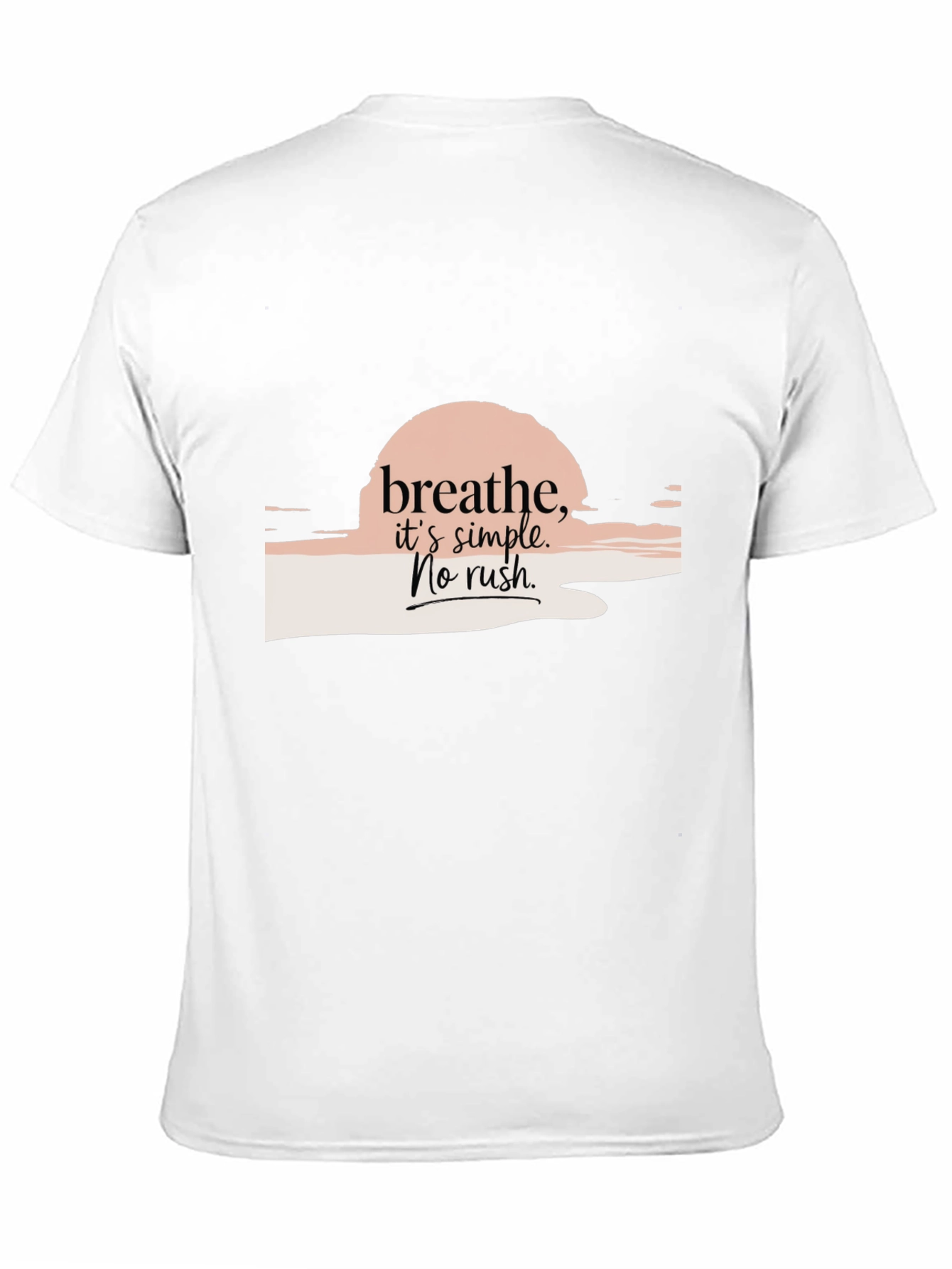 Black Breathe Simple Graphic Tee - Relaxed Fit view 11