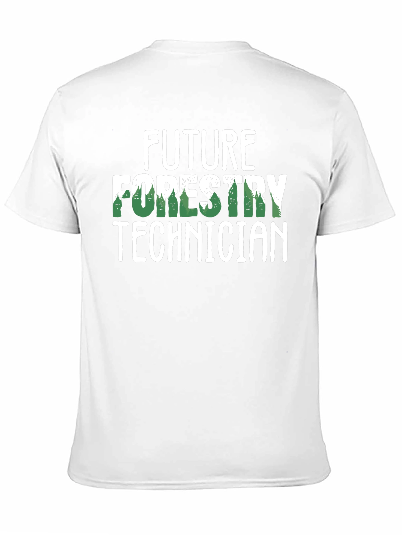 Black Future Forestry Technician Graphic T-Shirt view 11