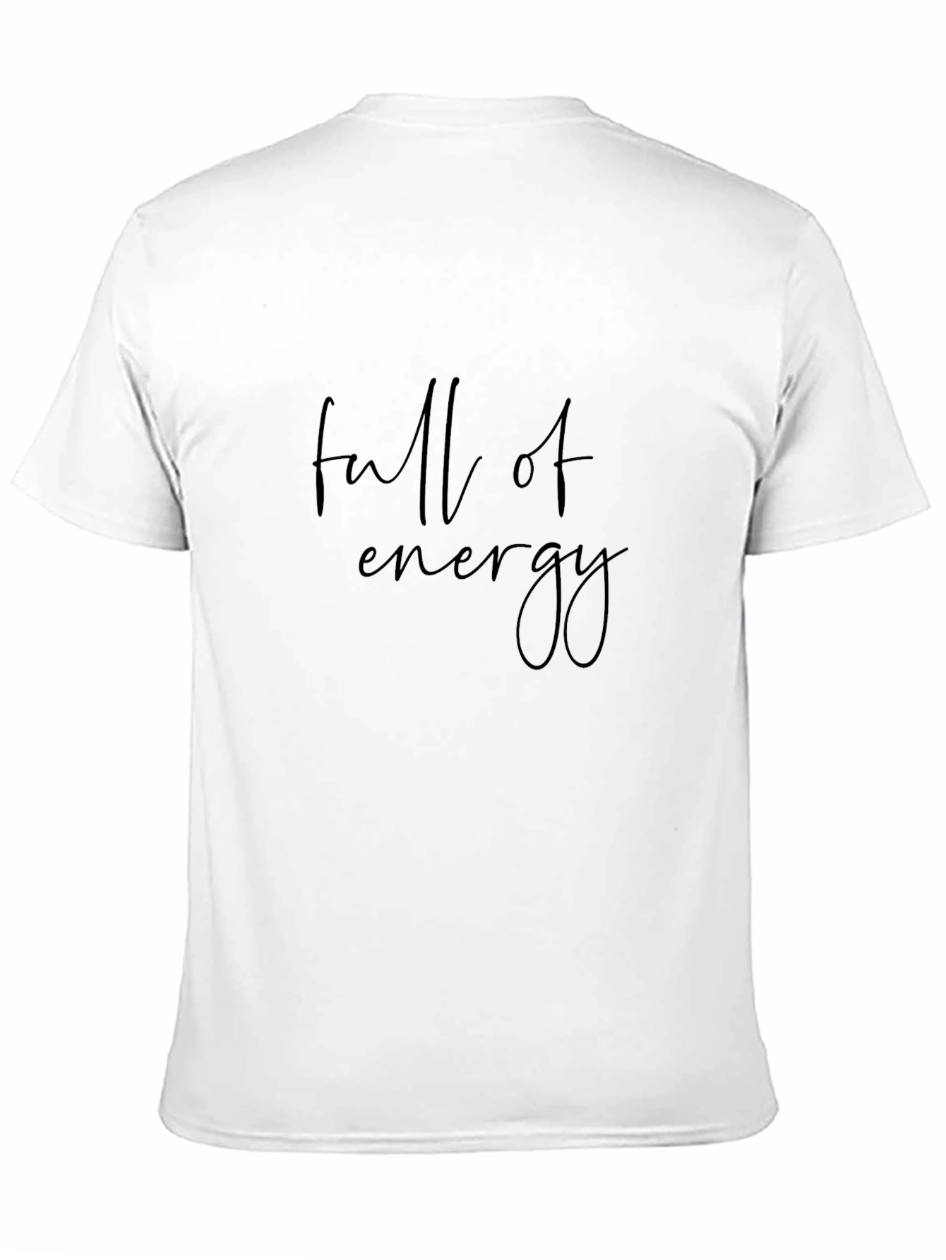 Black Full of Energy Graphic Tee - Soft Cotton Blend view 11