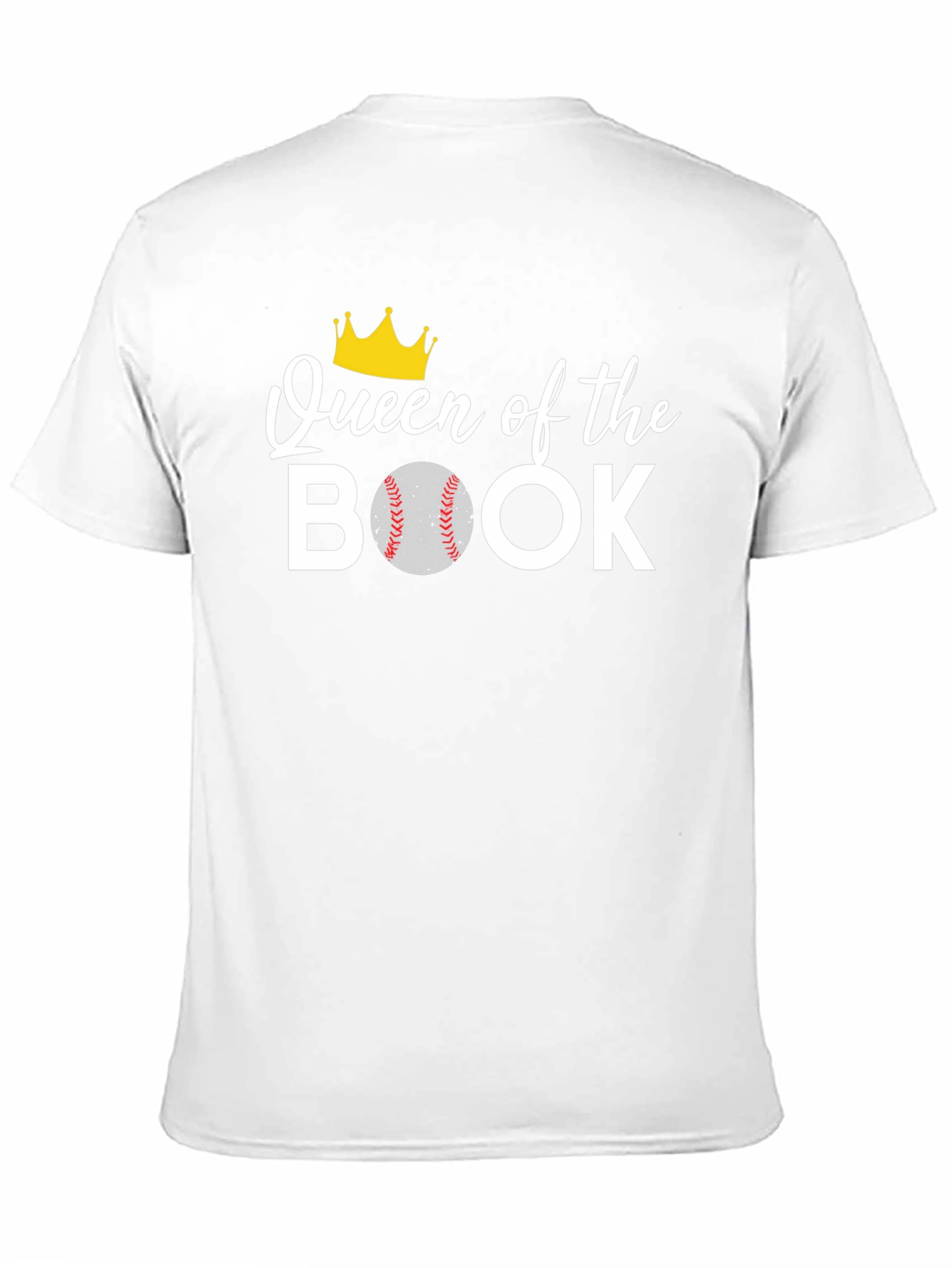 Black Queen of the Book Baseball T-Shirt view 11