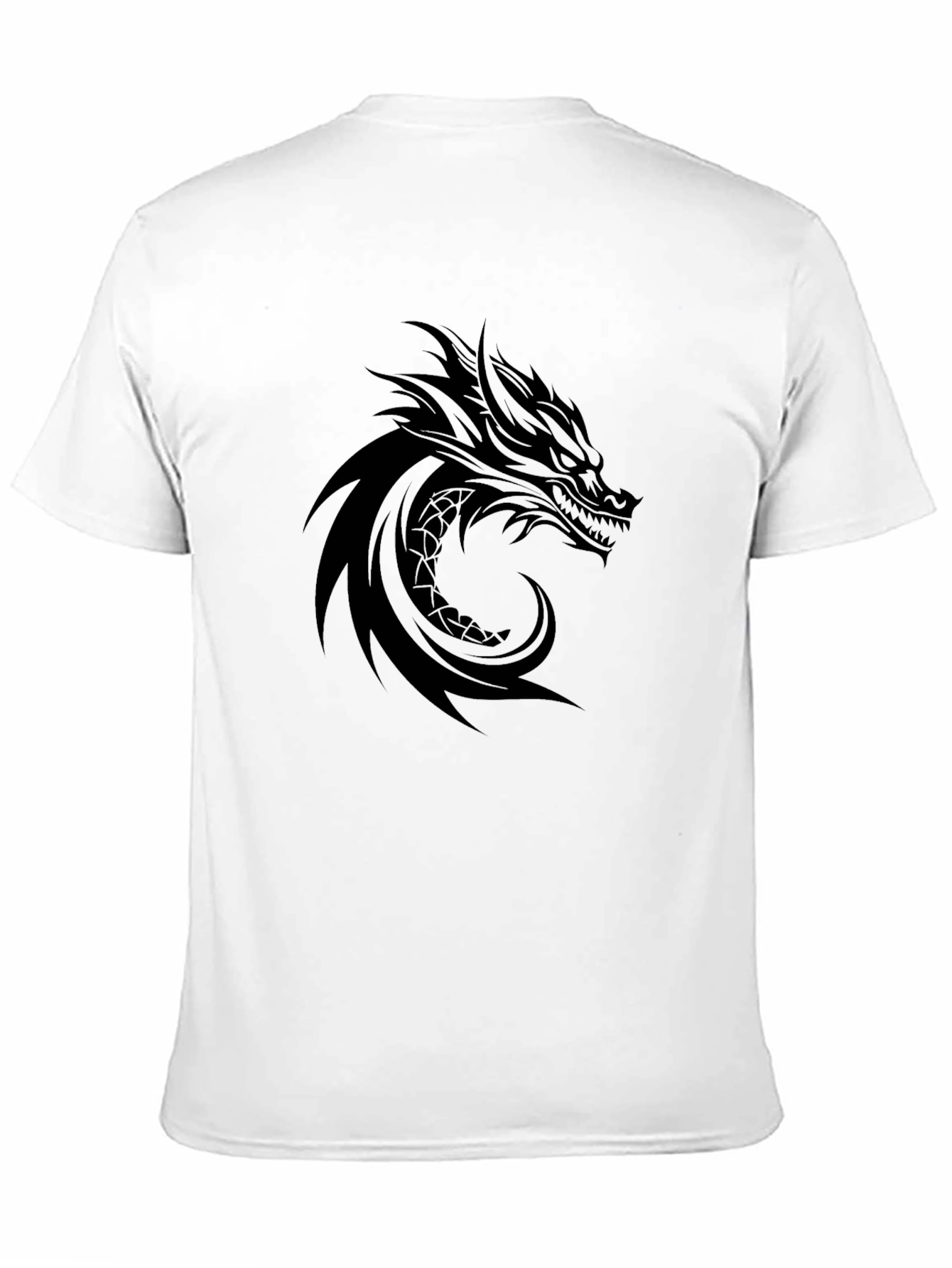 Black Dragon Graphic Tee - Men's Black Crew Neck T-Shirt view 11