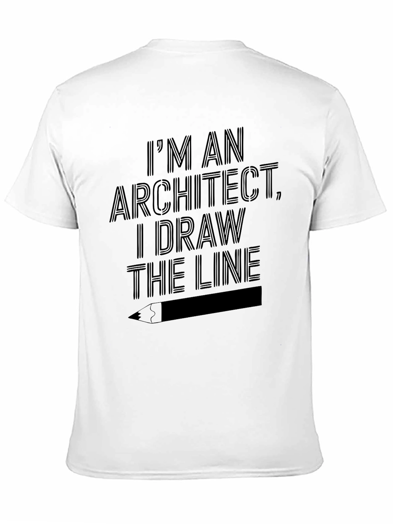 Black Architect T-Shirt - I Draw the Line view 11