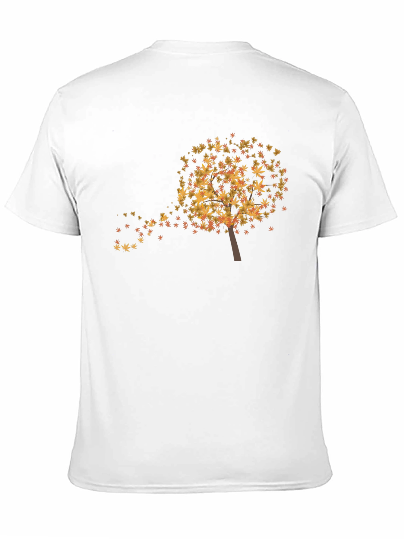 Black Fall Leaves Tree Graphic T-Shirt - Soft & Stylish view 11