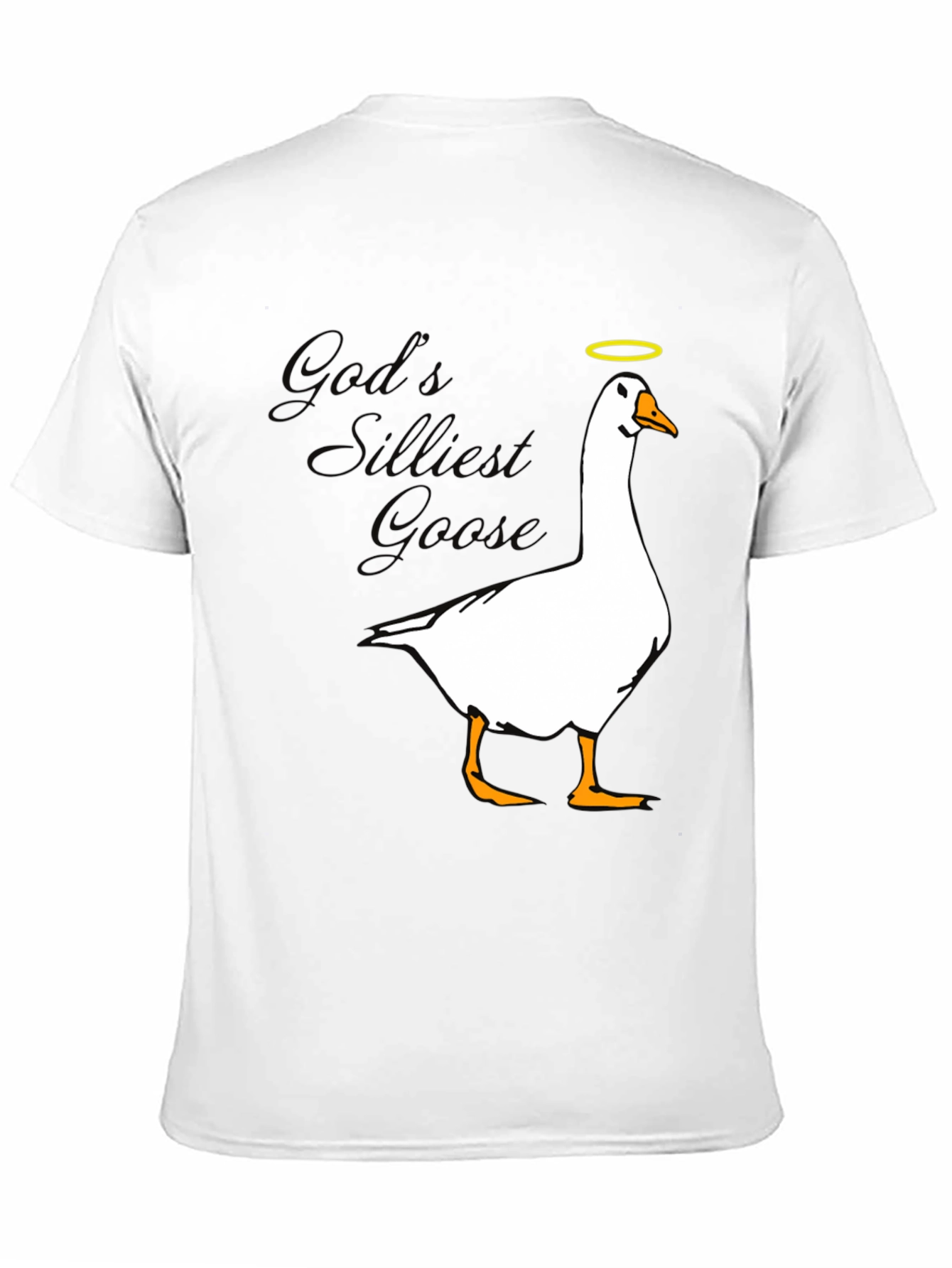 Black God's Silliest Goose T-Shirt - Black view 11