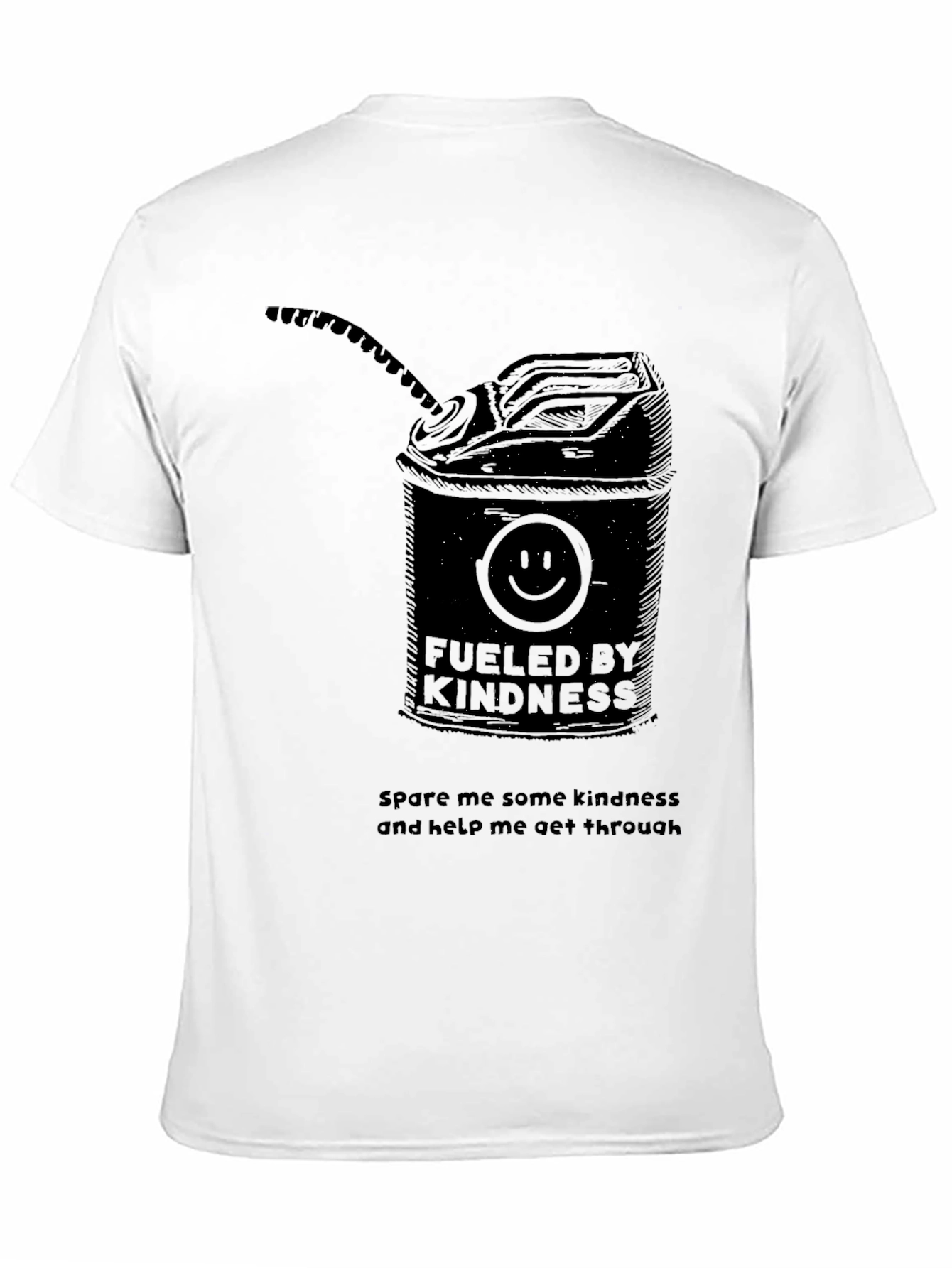 Black Fueled By Kindness Graphic Tee - Unisex Black T-Shirt view 11