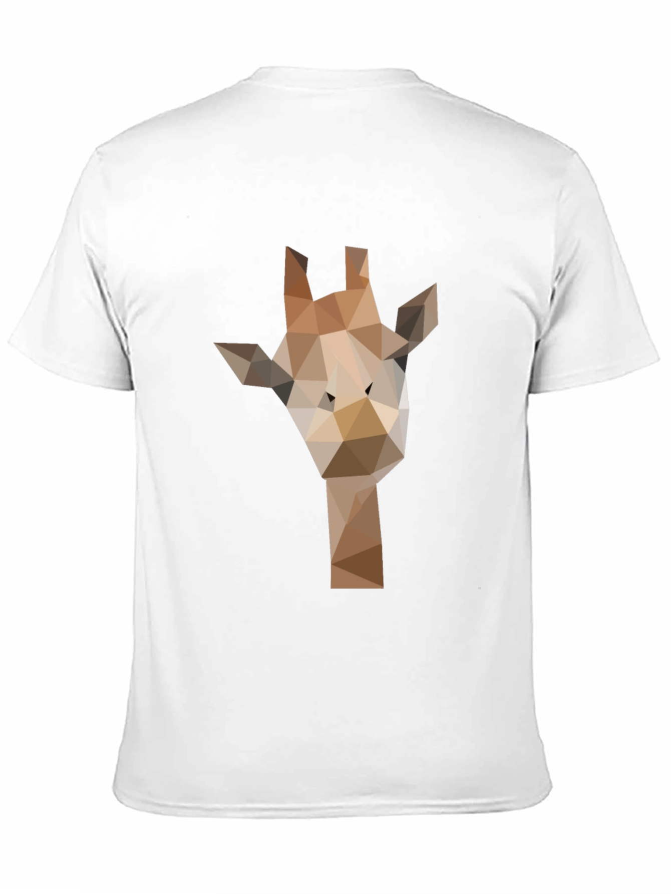 Black Geometric Giraffe Graphic Tee - Modern Black T-Shirt view 11