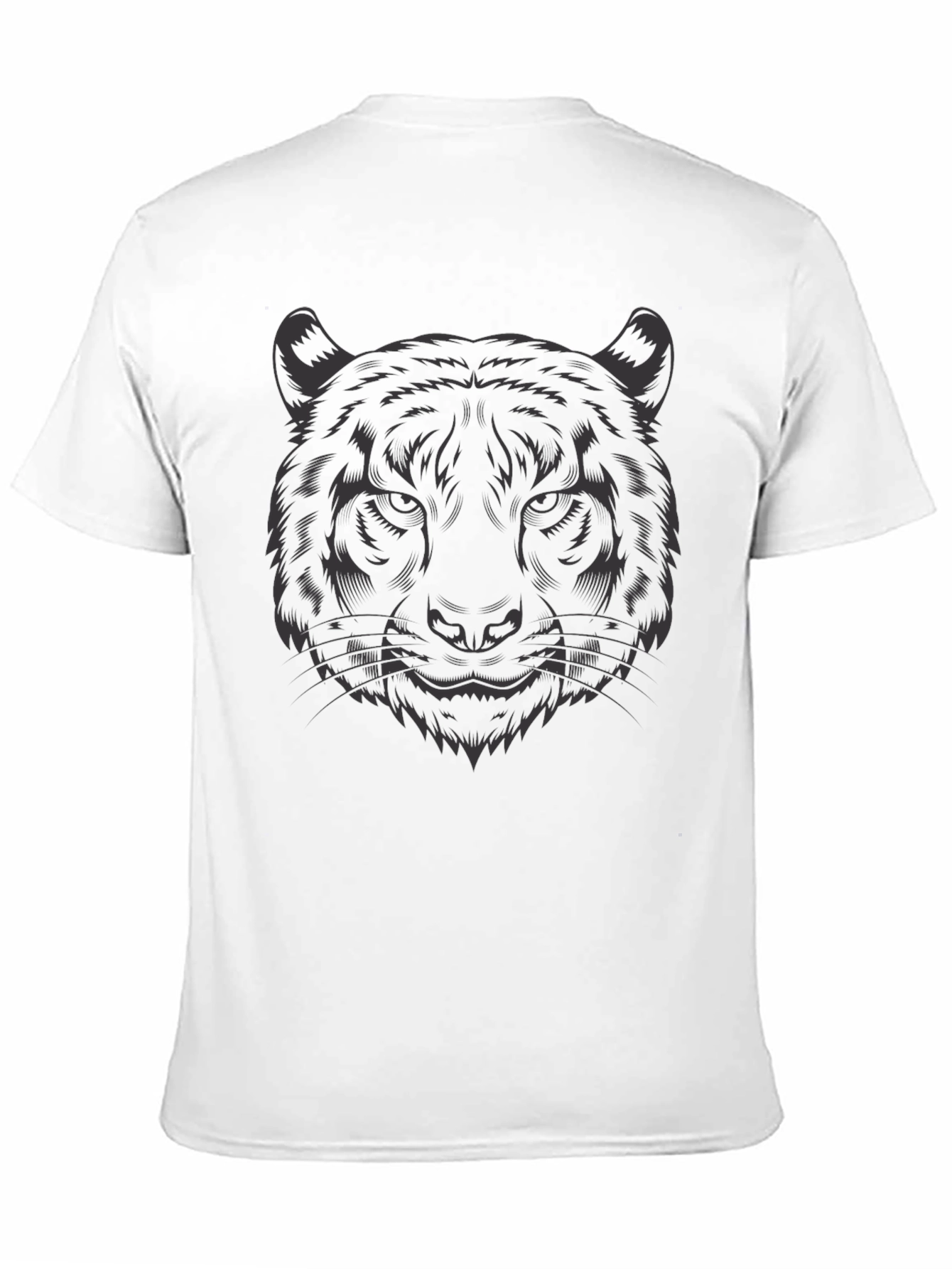 Black Tiger Graphic Black T-Shirt view 11