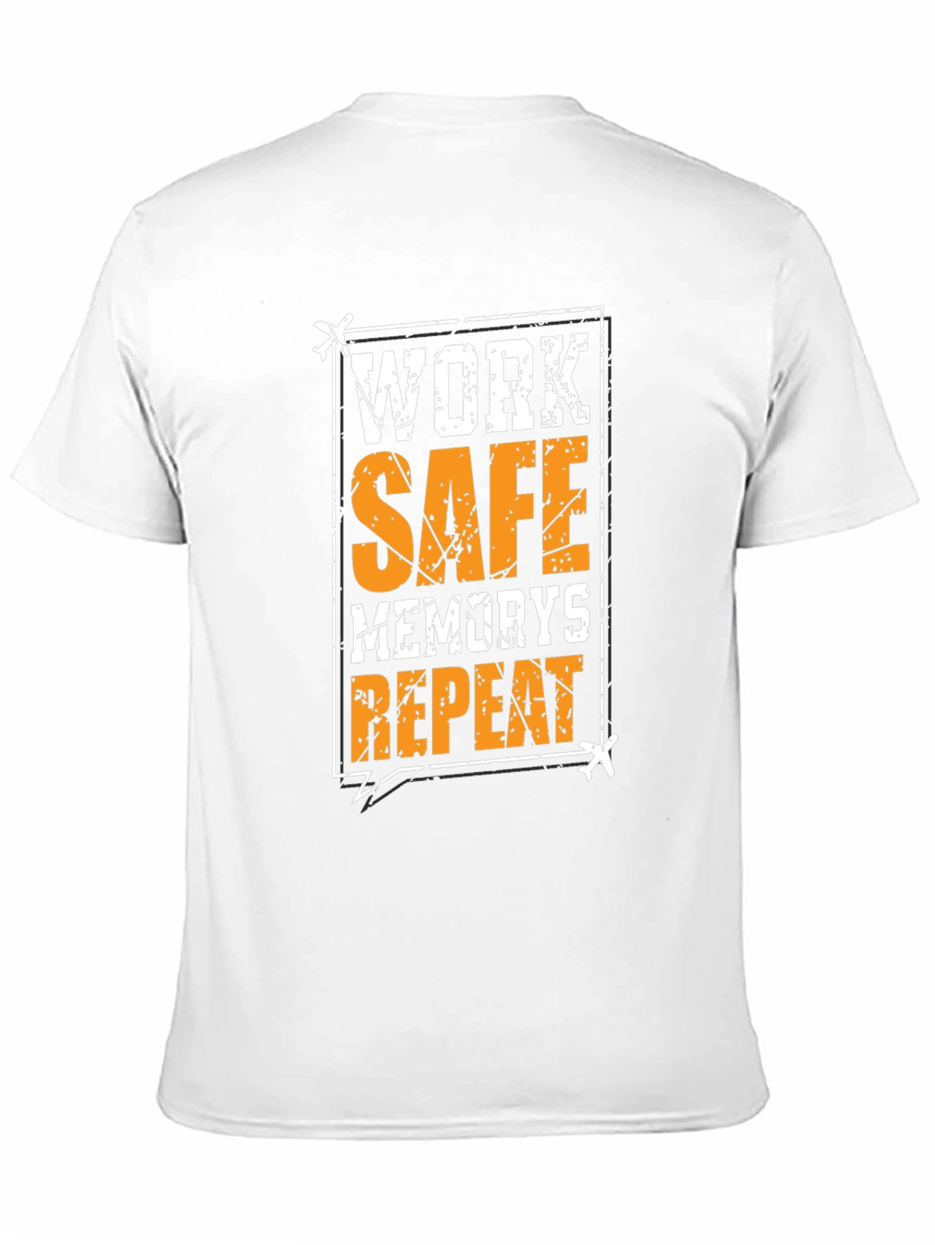 Black Work Safe Memories Repeat Black T-Shirt view 11