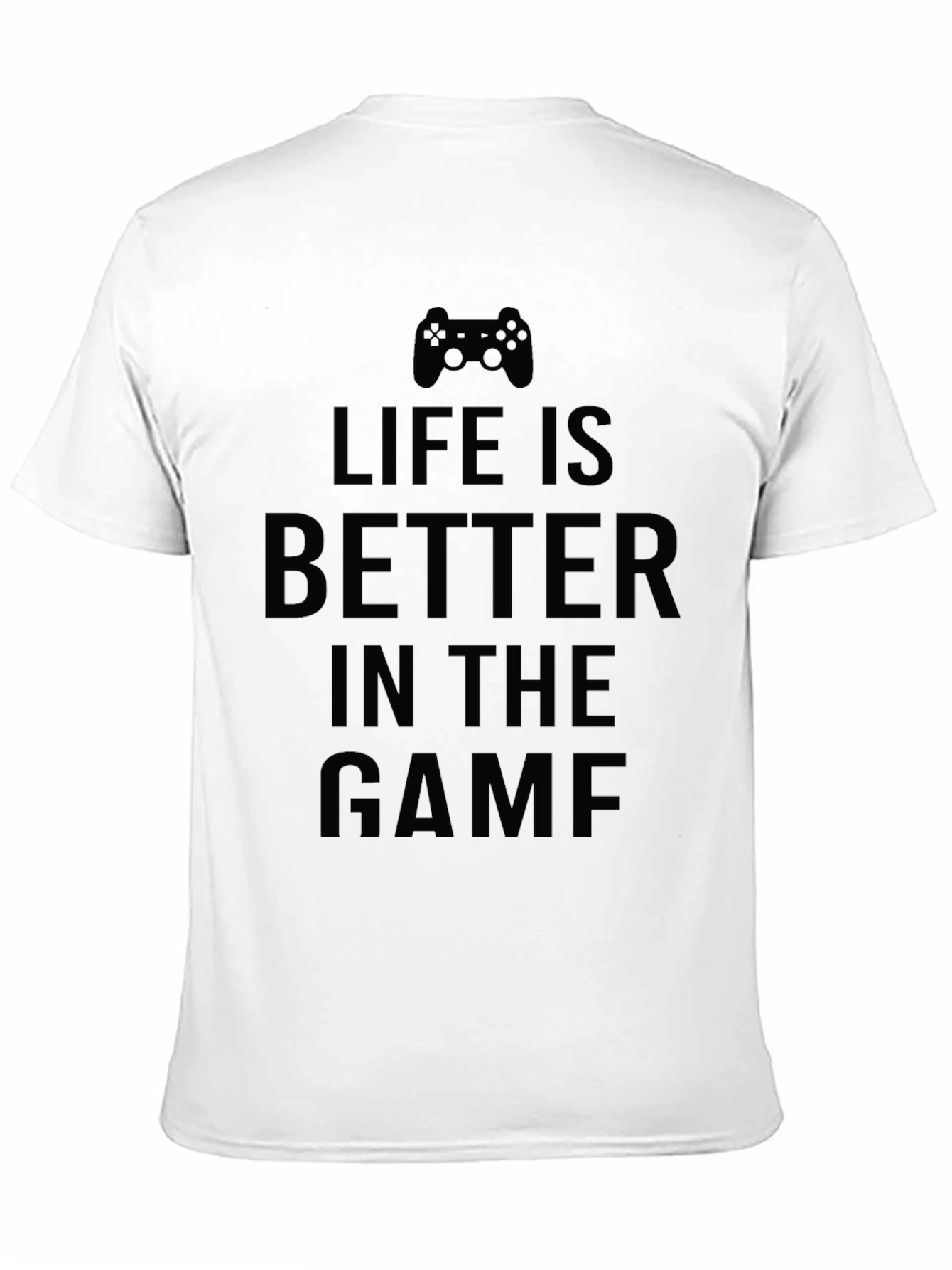 Black Life is Better in the Game Black T-Shirt view 11