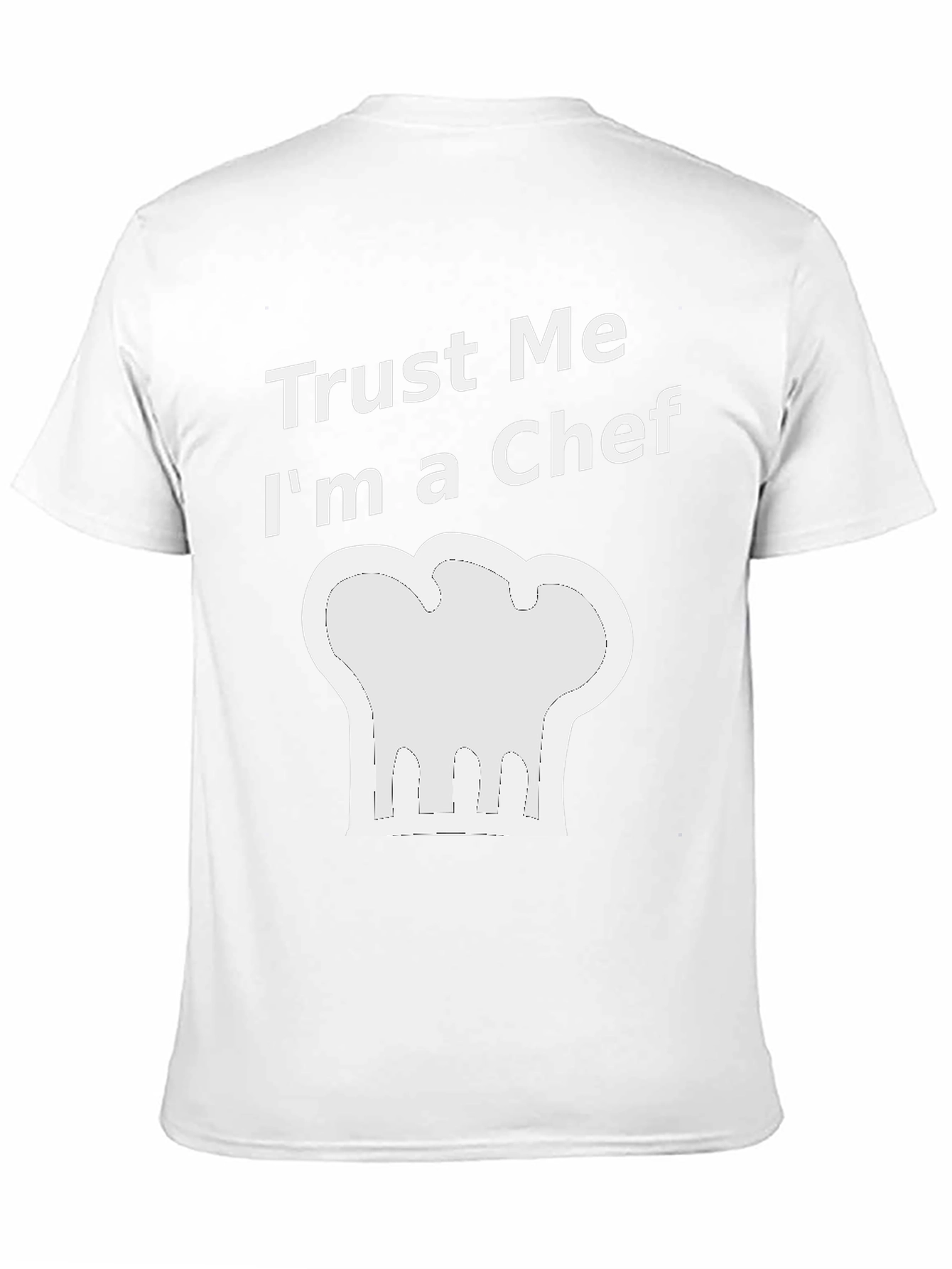 Black Trust Me I'm a Chef T-Shirt view 11