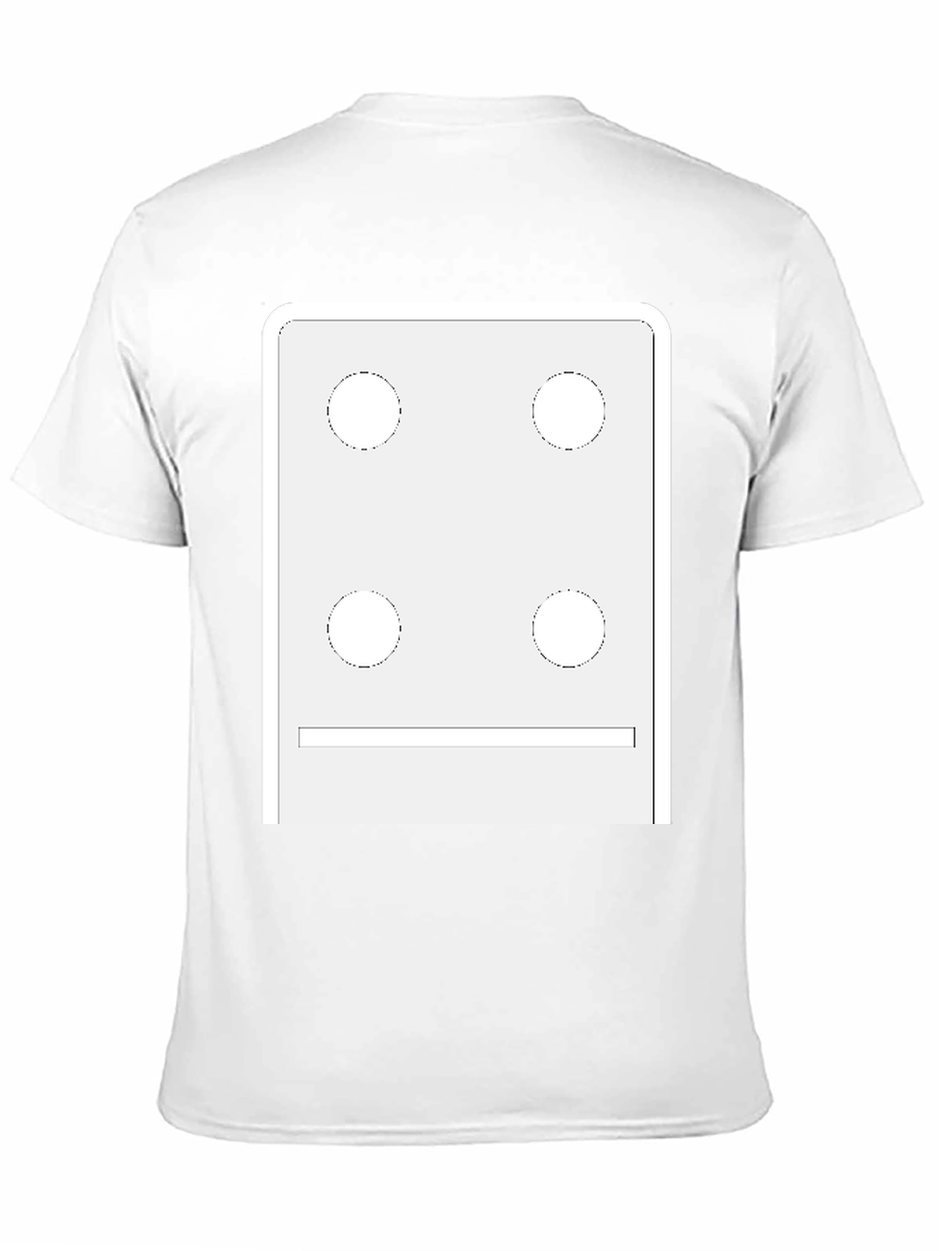 Black Dice Face Graphic Tee - Novelty T-Shirt view 11