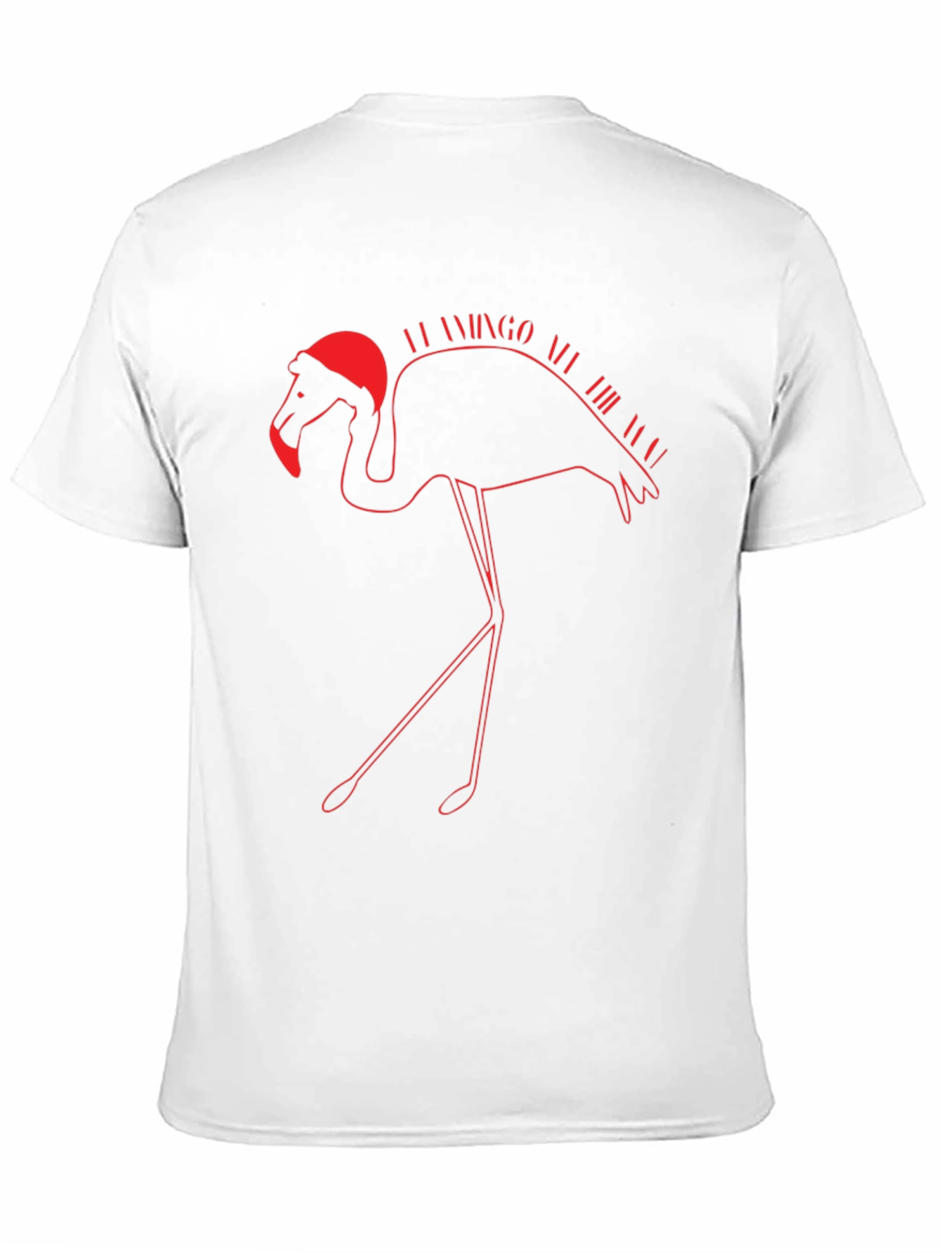 Black Festive Flamingo T-Shirt - Holiday Apparel view 11