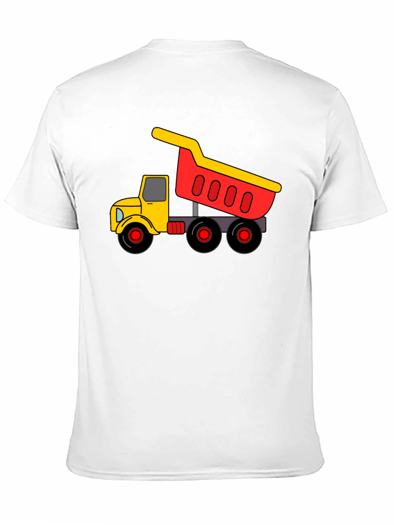 Black Dump Truck Graphic Tee - Black Cotton Blend view 11