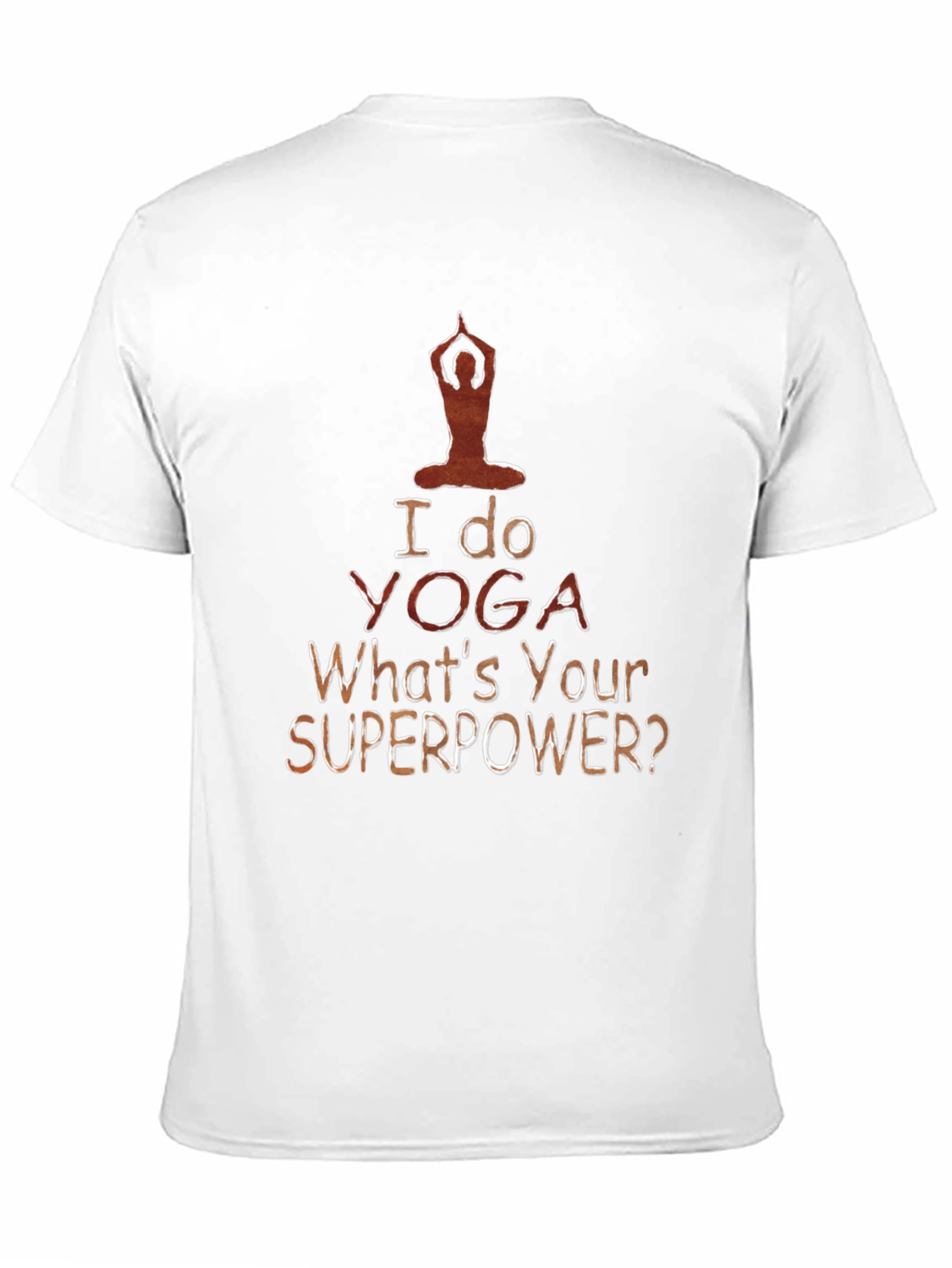 Black Yoga Superpower Tee - Mens Black T-Shirt view 11