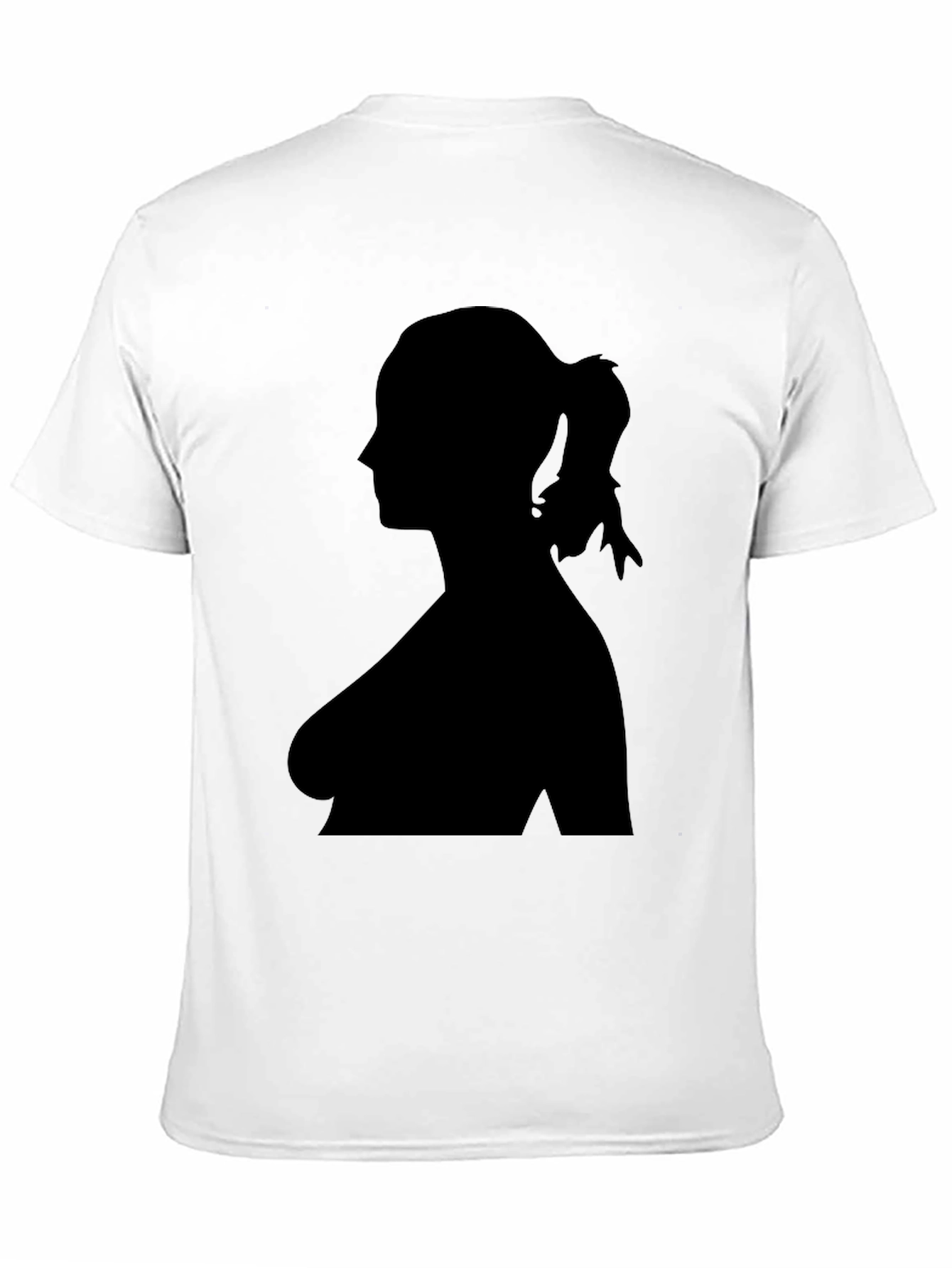 Black Silhouette Woman Black T-Shirt view 11