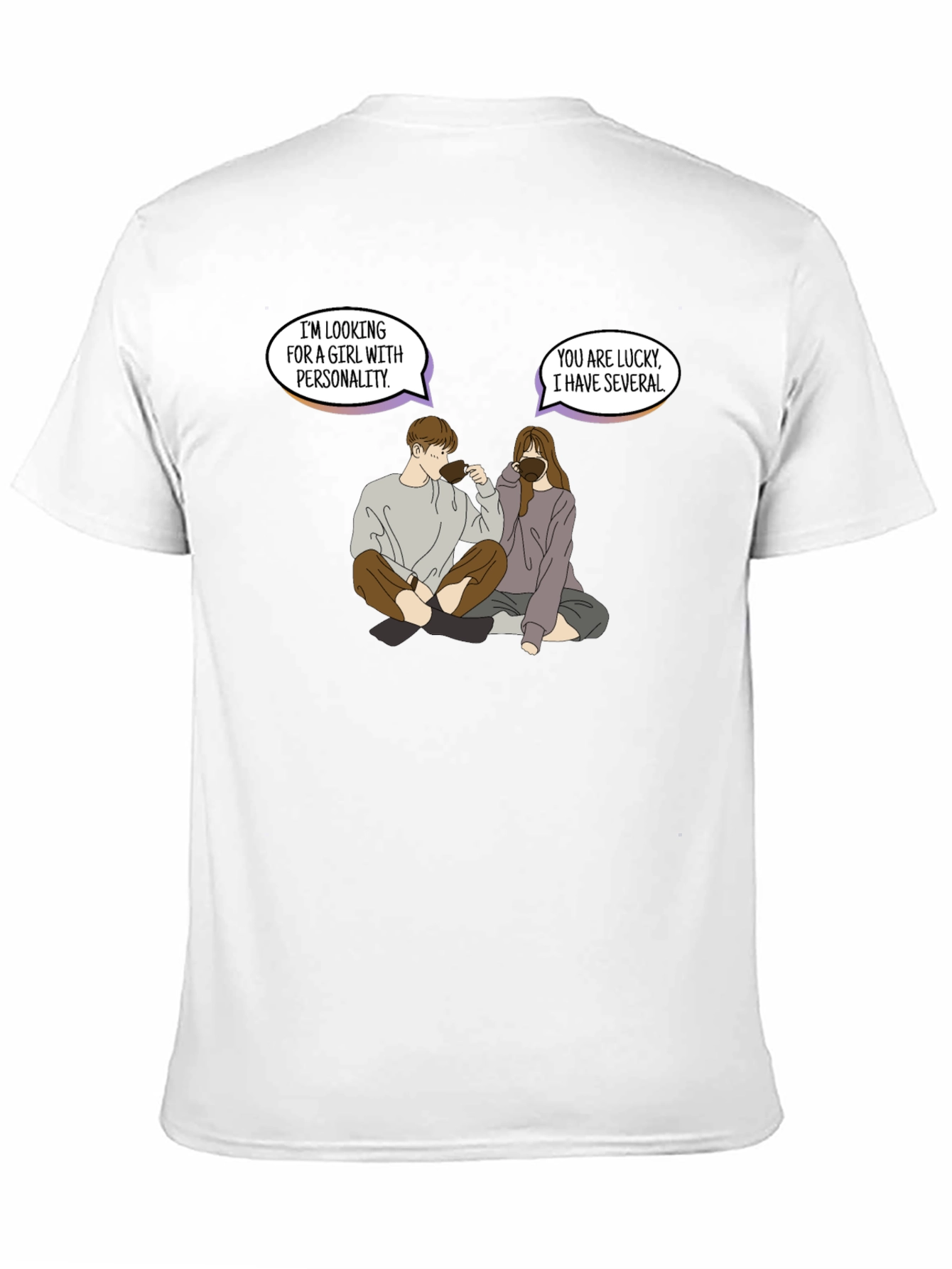 Black Personality Pun Graphic Tee - Unique & Comfy view 11