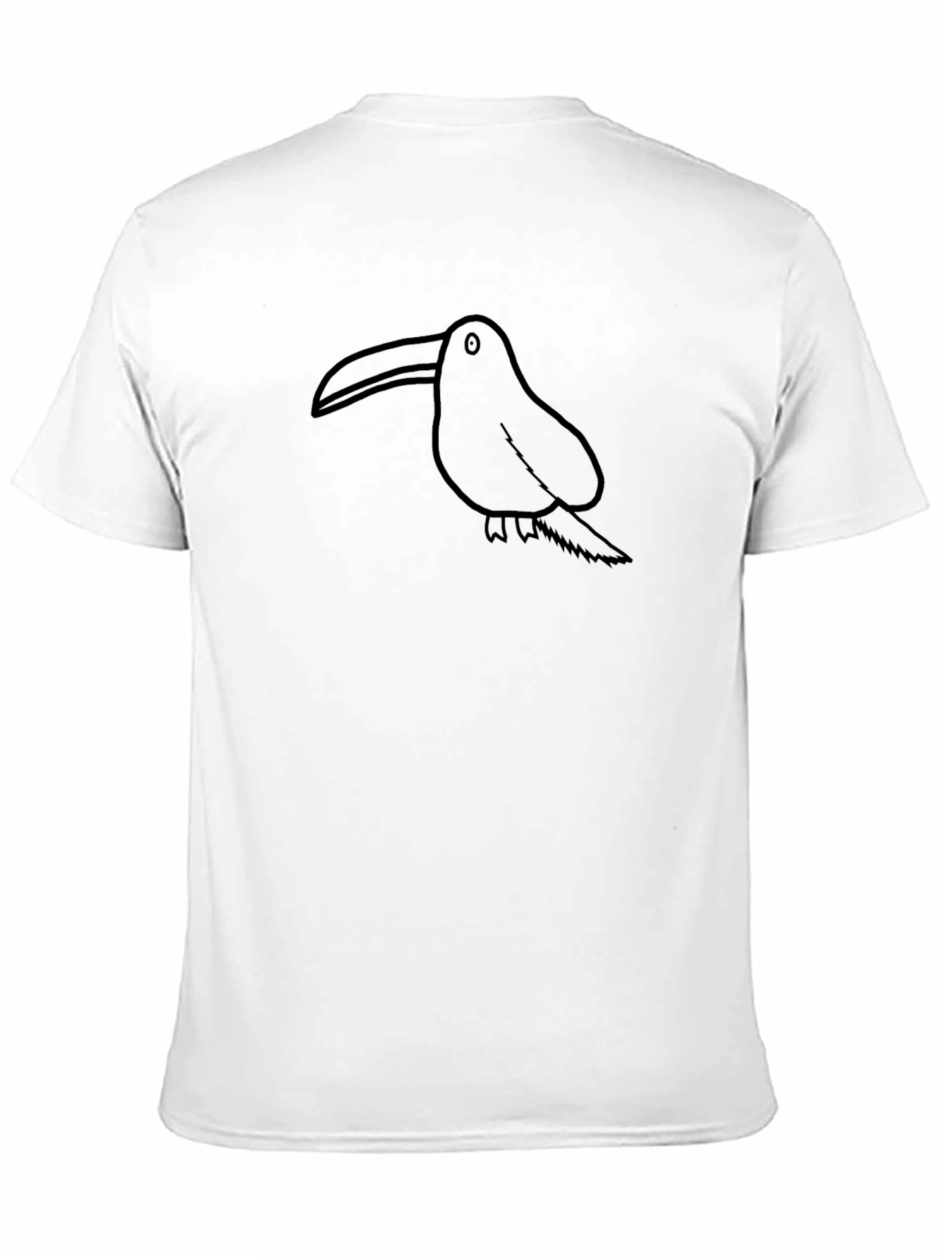 Black Toucian Graphic Print Black T-Shirt view 11