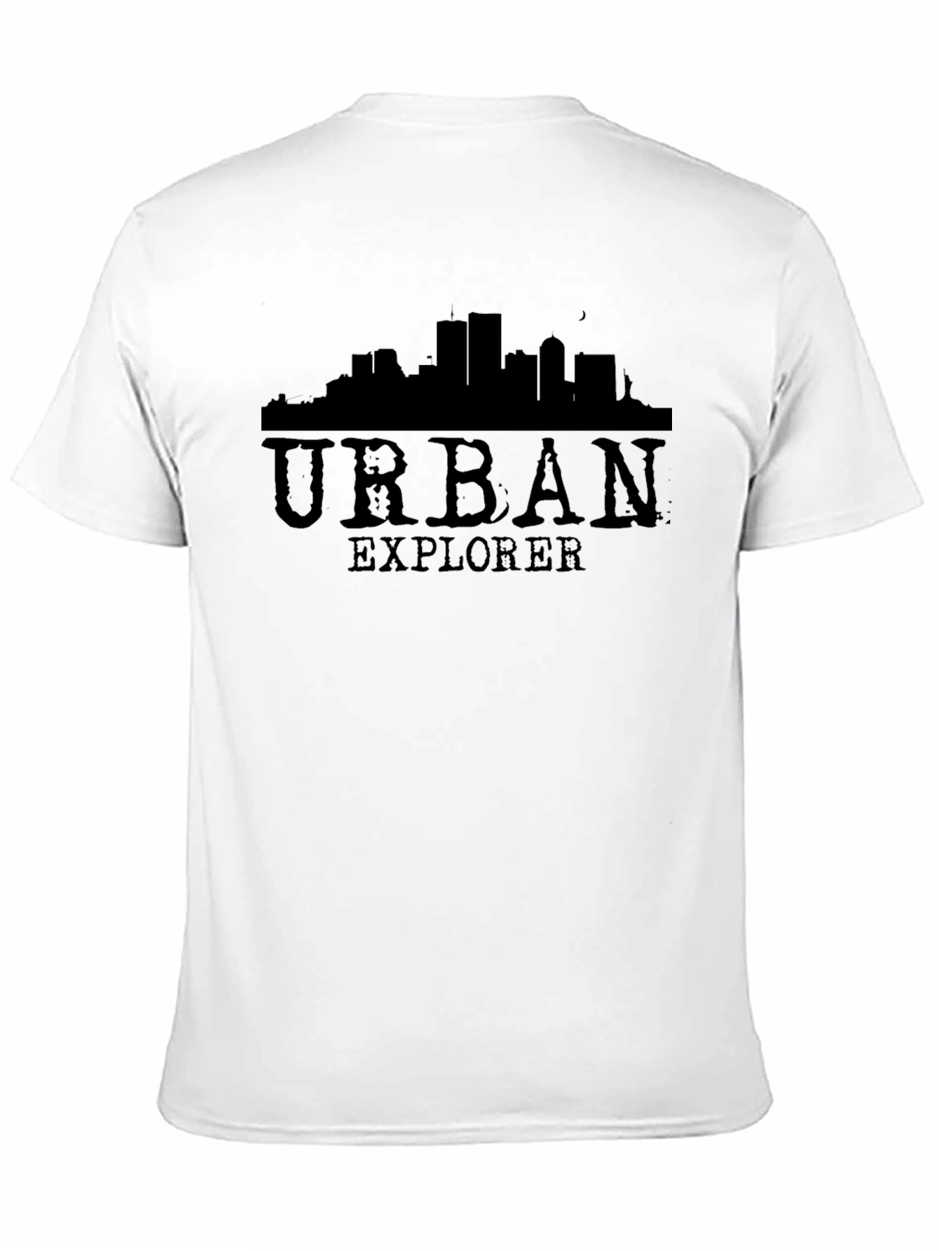 Black Urban Explorer Black Graphic T-Shirt view 11
