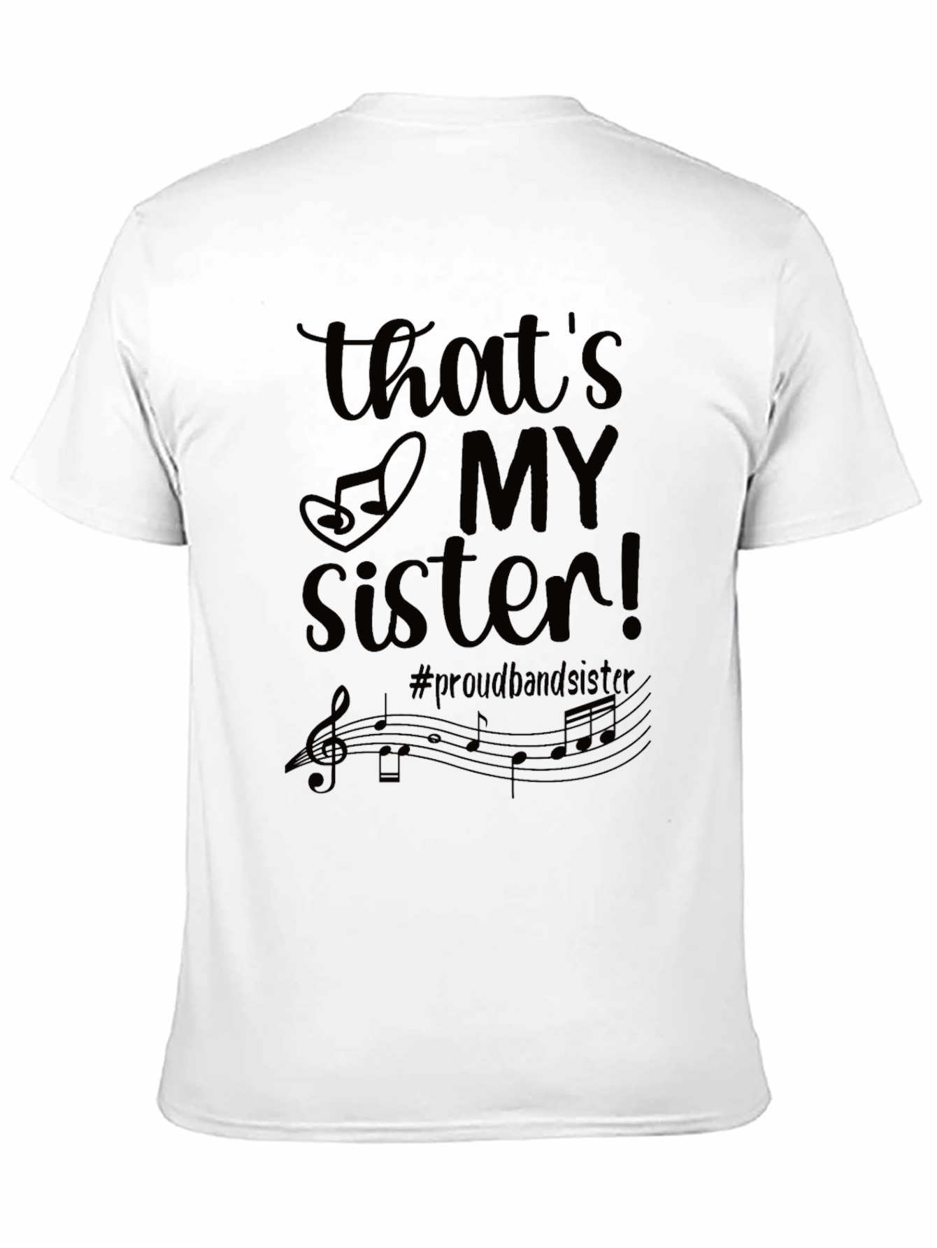 Black That's My Sister! Band T-Shirt view 11