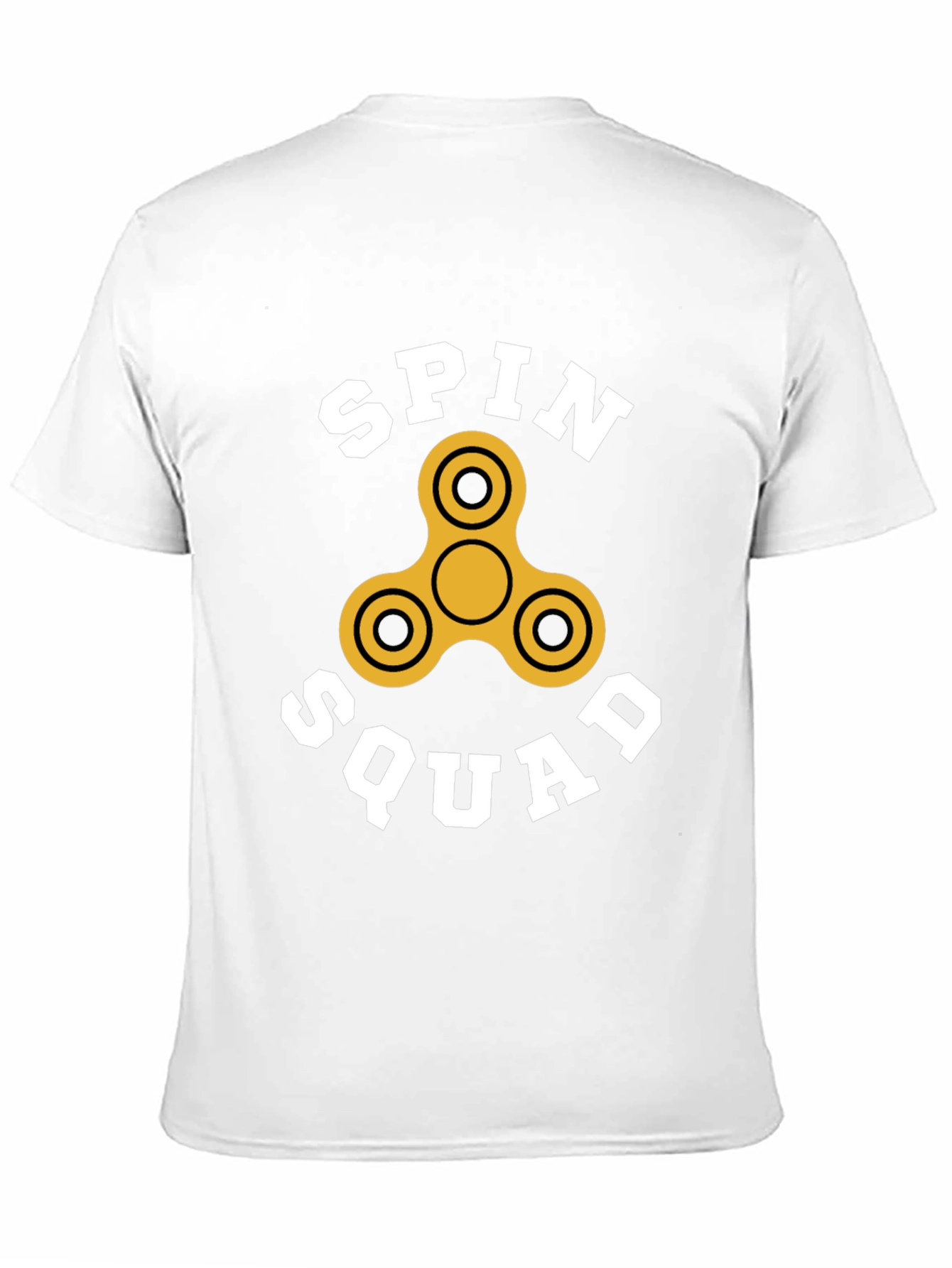 Black Spin Squad T-Shirt - Fidget Spinner Design view 11