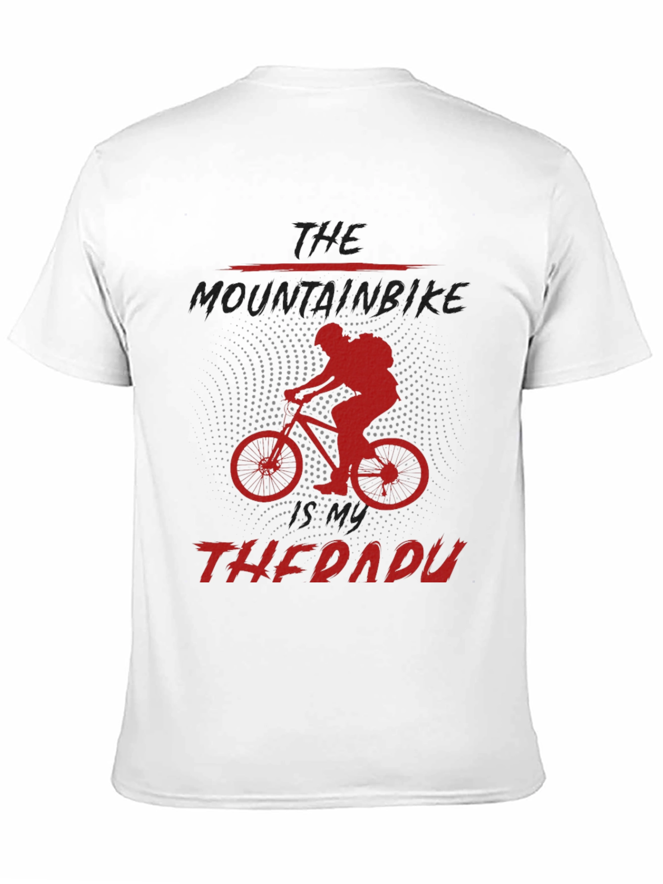 Black Mountain Bike Therapy Graphic Tee - Black view 11