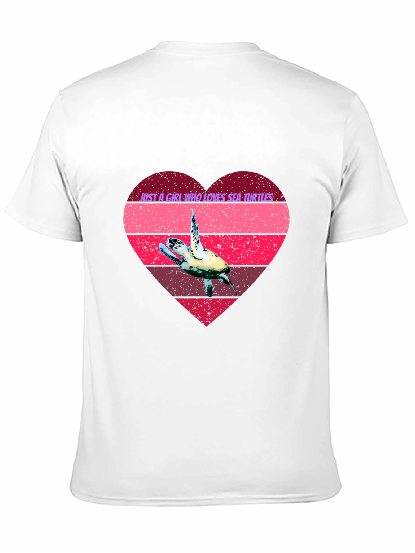 Black Sea Turtle Lover Heart Graphic Tee view 11