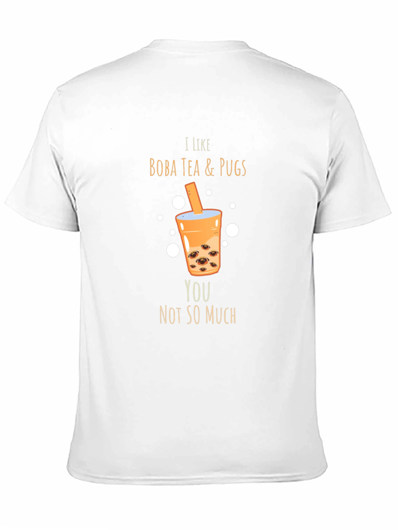 Black Boba Tea & Pugs Graphic Tee view 11