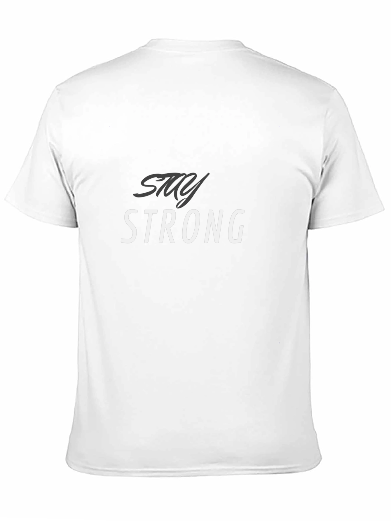 Black Stay Strong Graphic Tee - Men's Black T-Shirt view 11