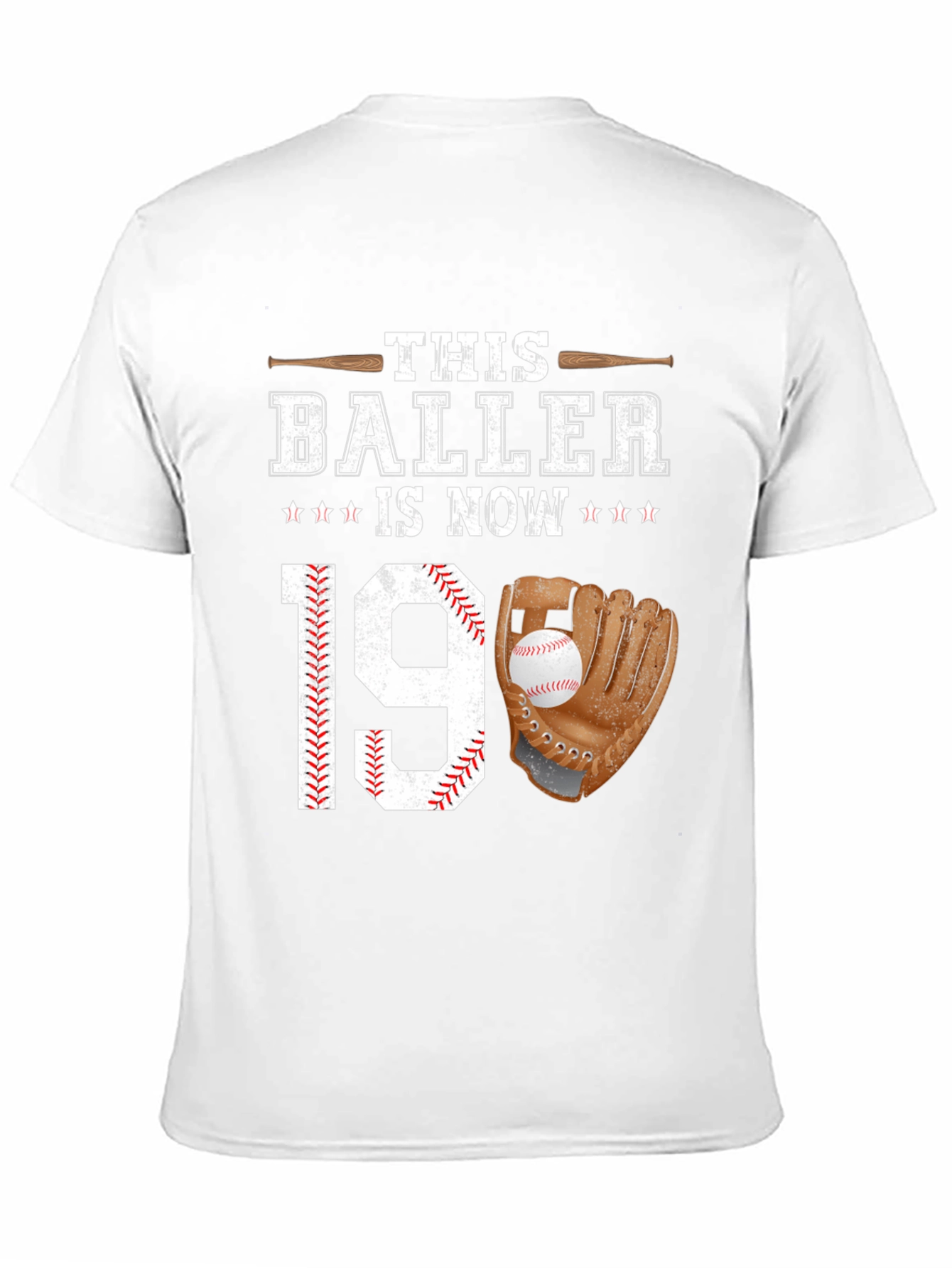 Black Baller 19th Birthday T-Shirt Baseball Lover view 11