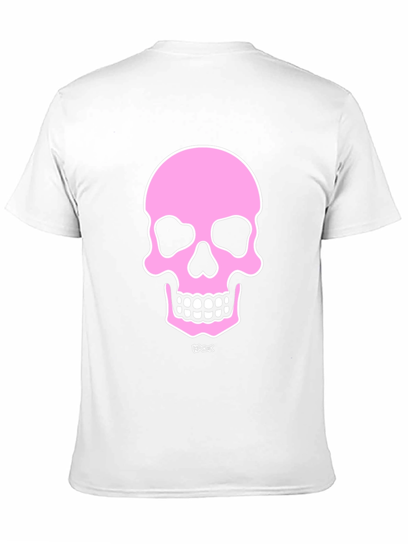 Black Pink Skull Graphic Black T-Shirt view 11
