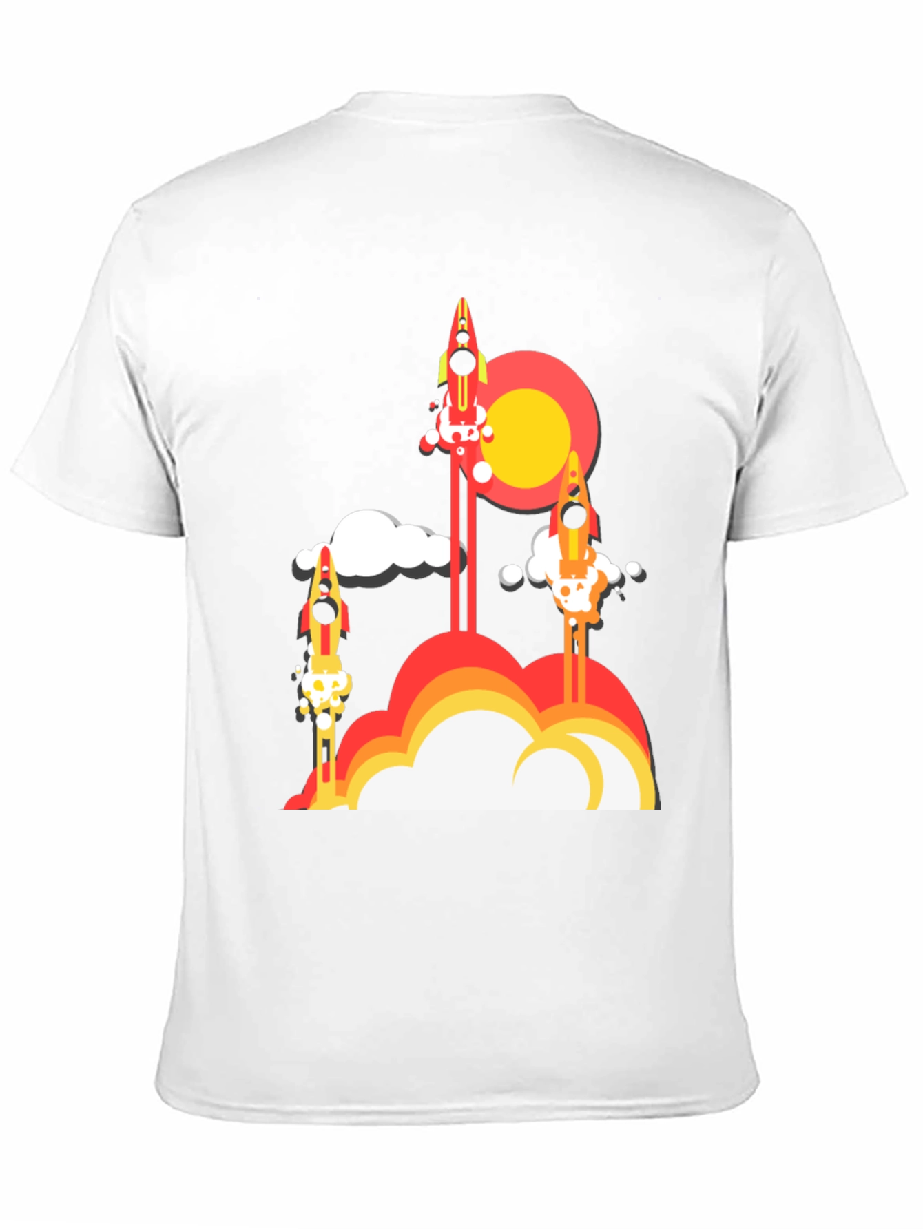 Black Rocket Launch Graphic Tee - Retro Style view 11