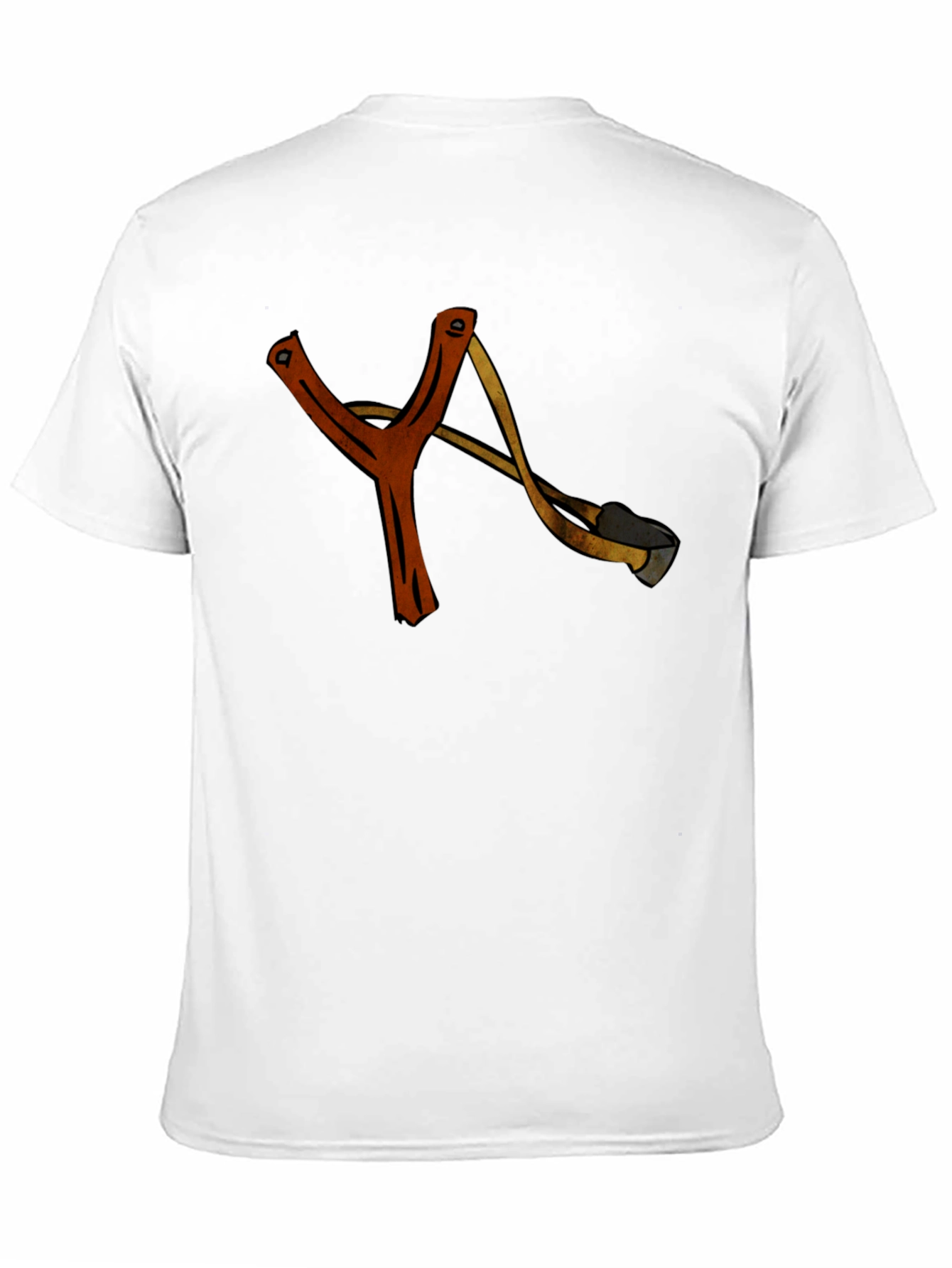 Black Slingshot T-Shirt: Retro Style Casual Tee view 11