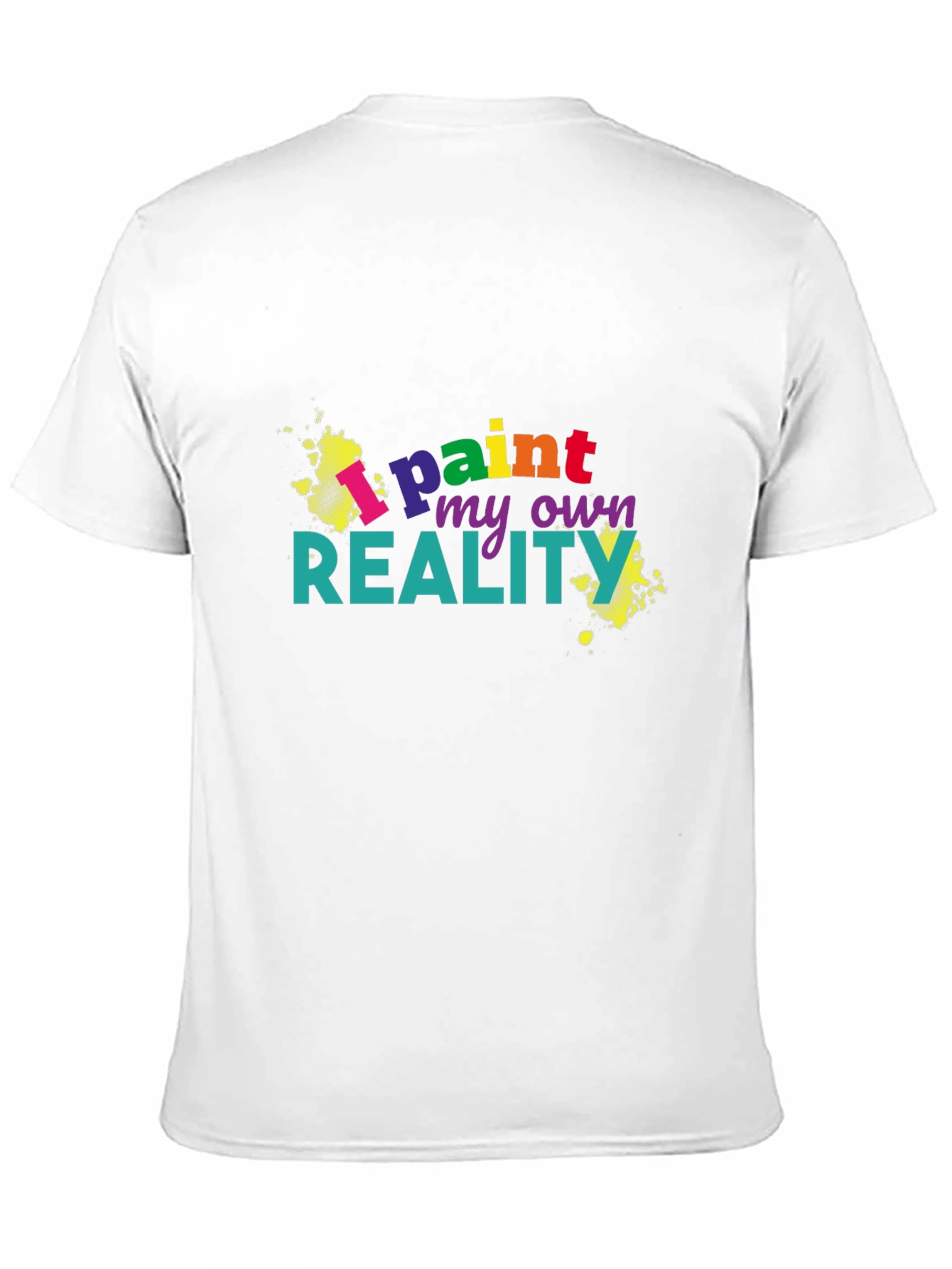 Black I Paint My Own Reality Black Graphic T-Shirt view 11
