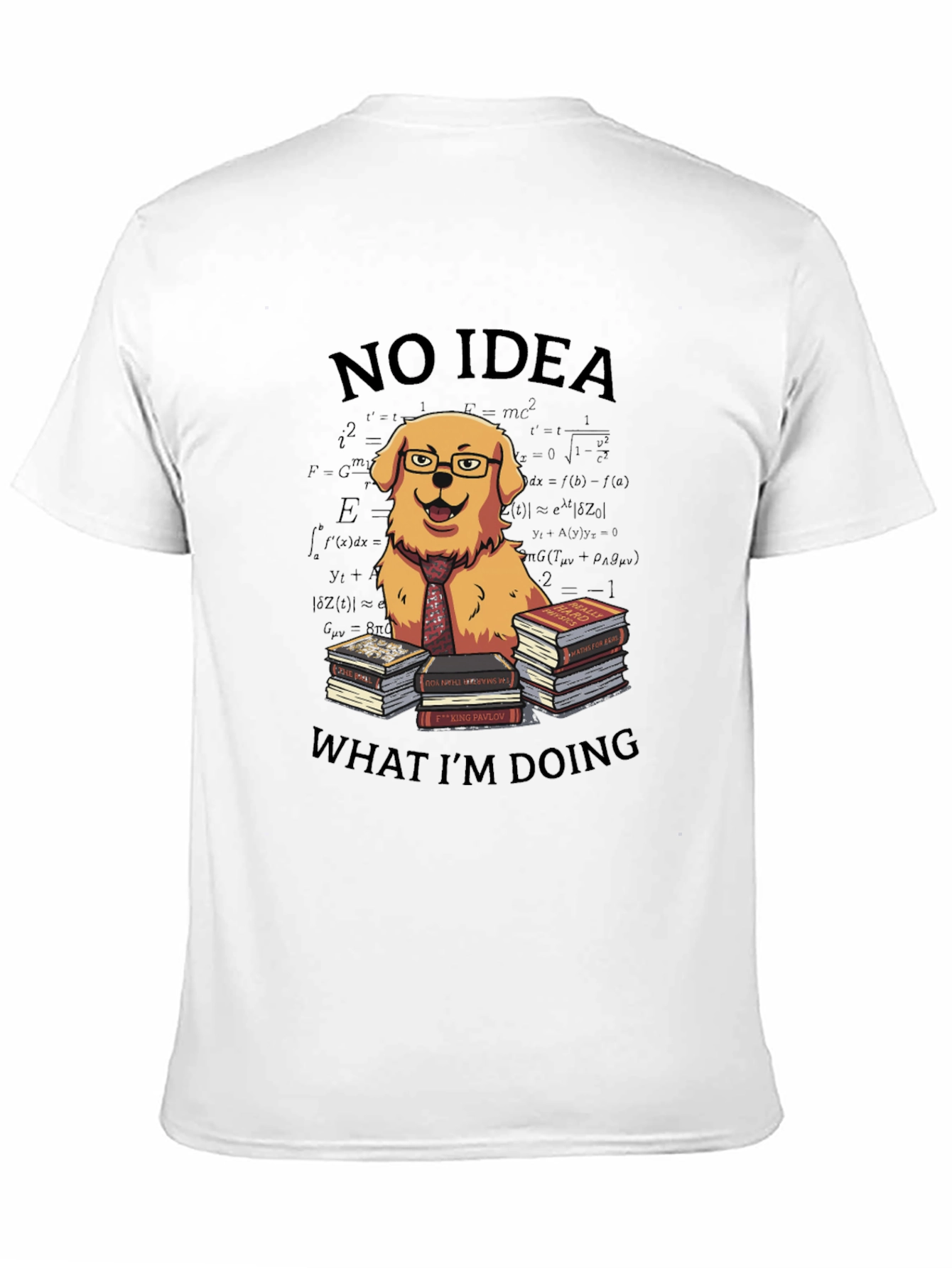 Black Funny Dog T-Shirt - No Idea What I'm Doing view 11