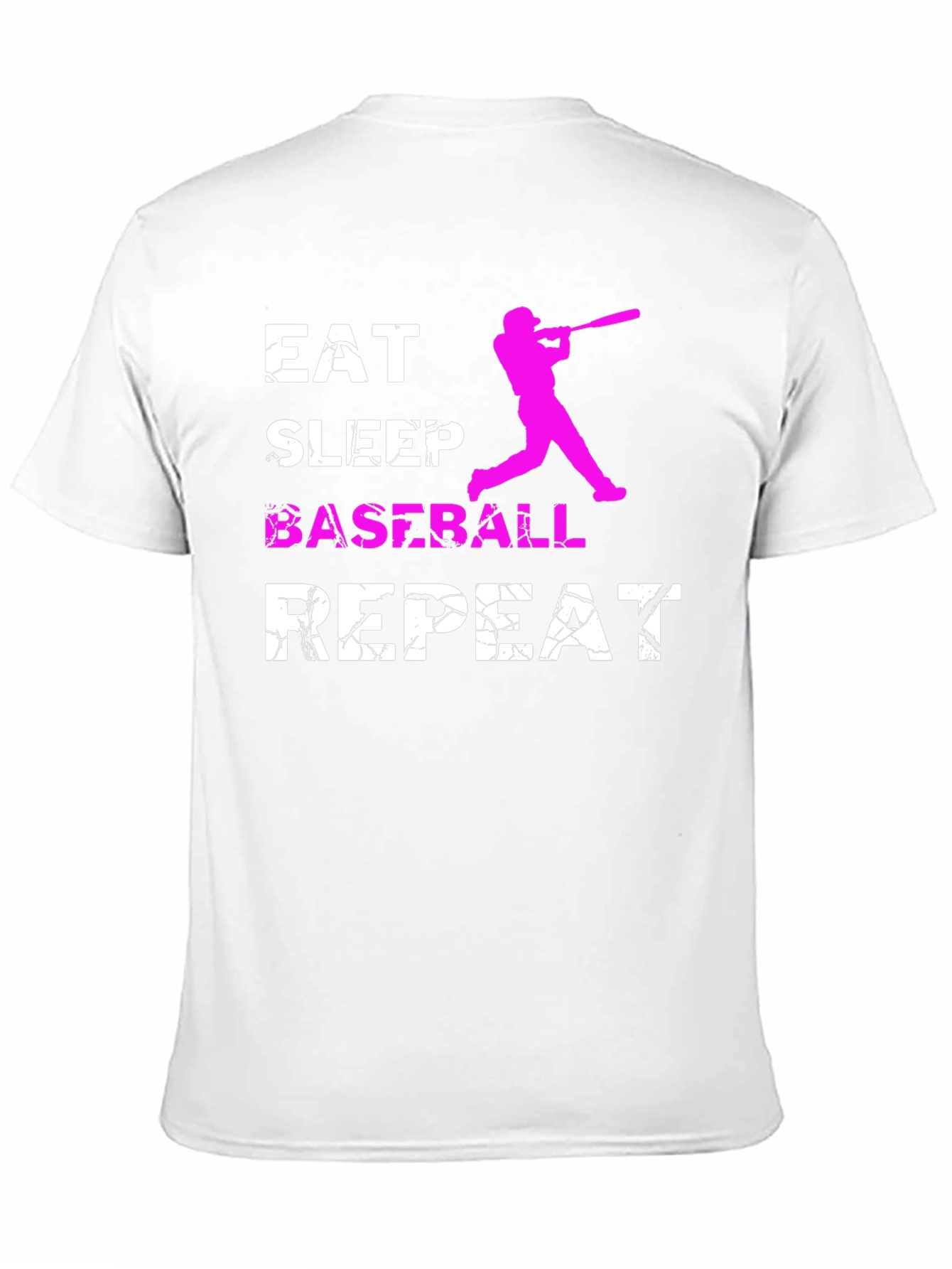 Black Eat Sleep Baseball Repeat Graphic Tee view 11