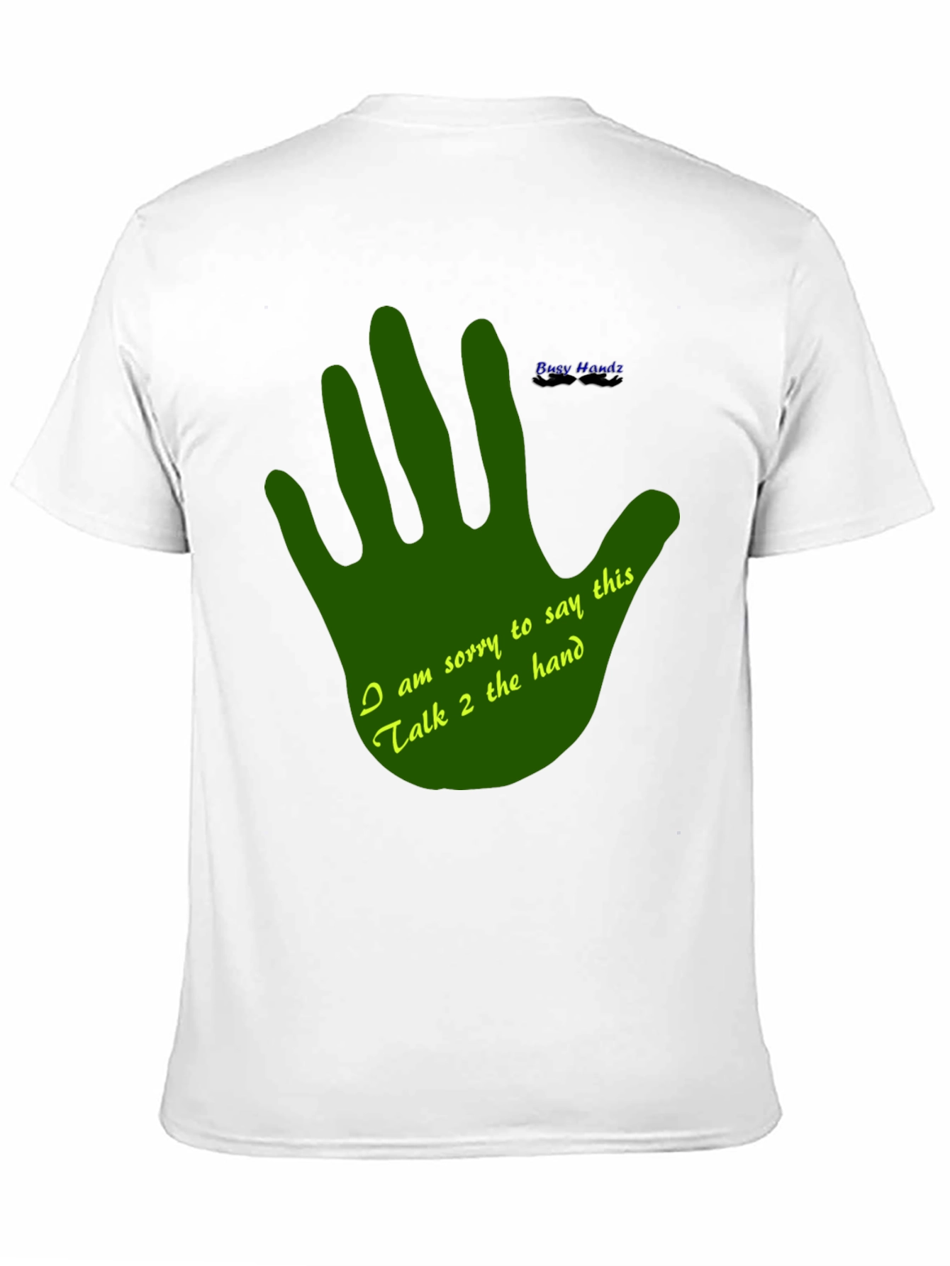 Black Talk to the Hand Graphic T-Shirt - Funny Novelty Tee view 11