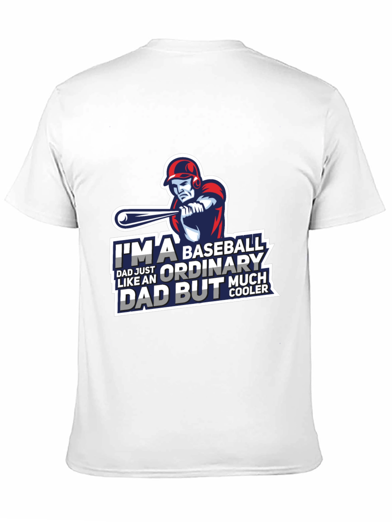 Black Baseball Dad T-Shirt - Ordinary Dad But Cooler view 11