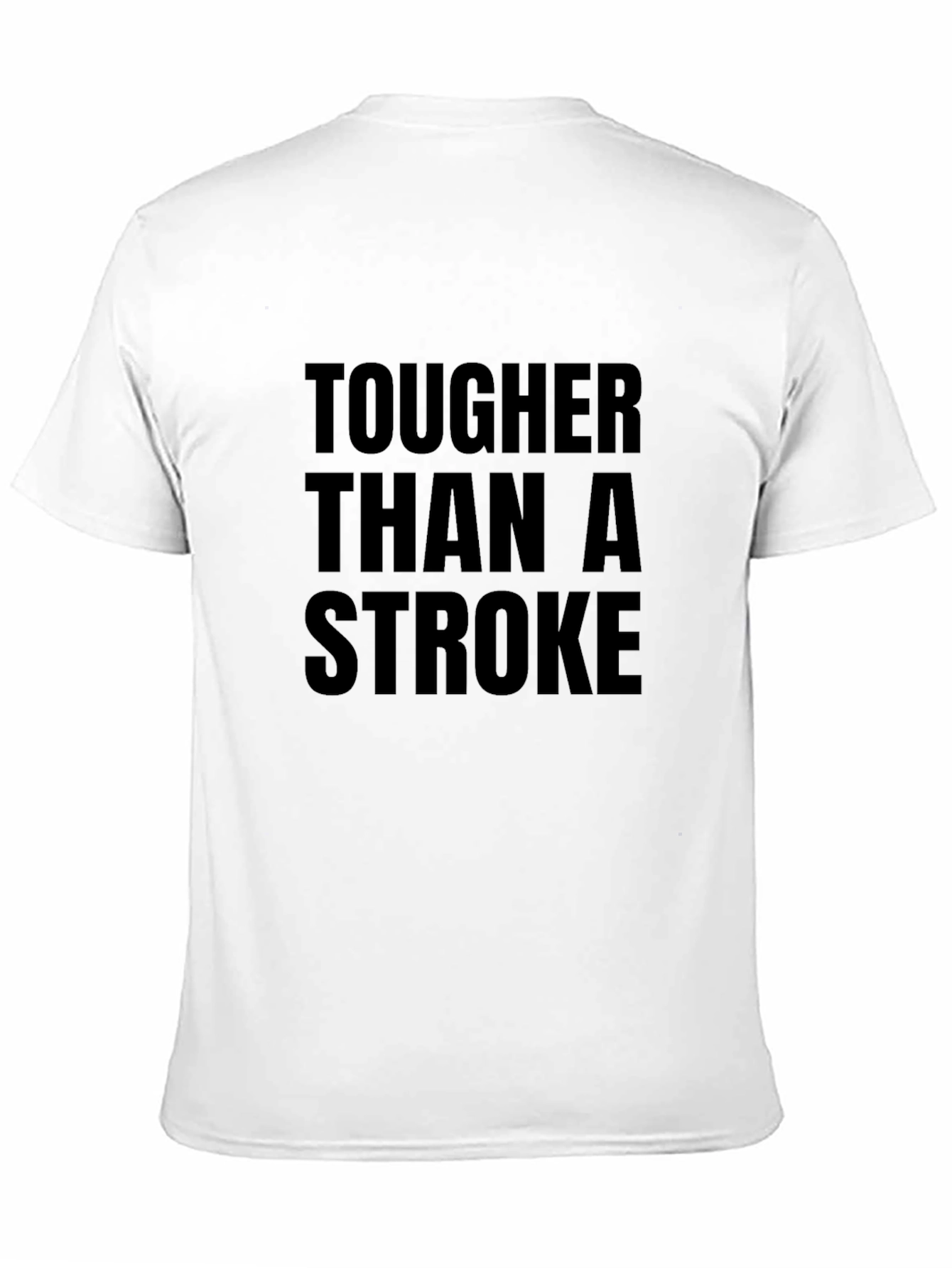 Black Tougher Than a Stroke Graphic Tee - Black view 11