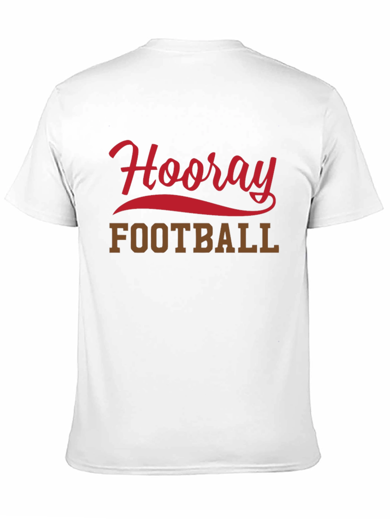 Black Hooray Football T-Shirt, Black Short Sleeve Tee view 11