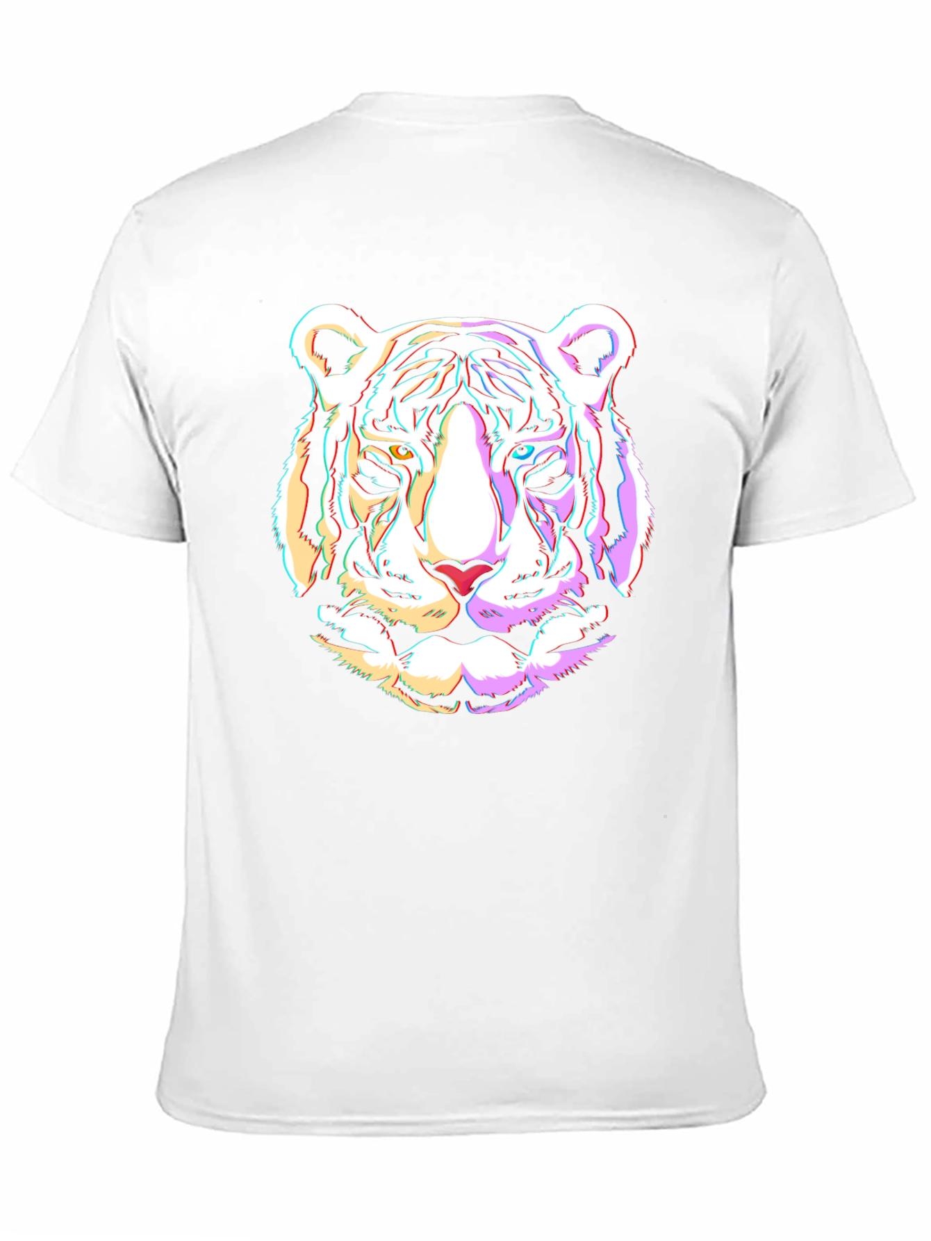 Black Cool Tiger Graphic Black T-Shirt view 11