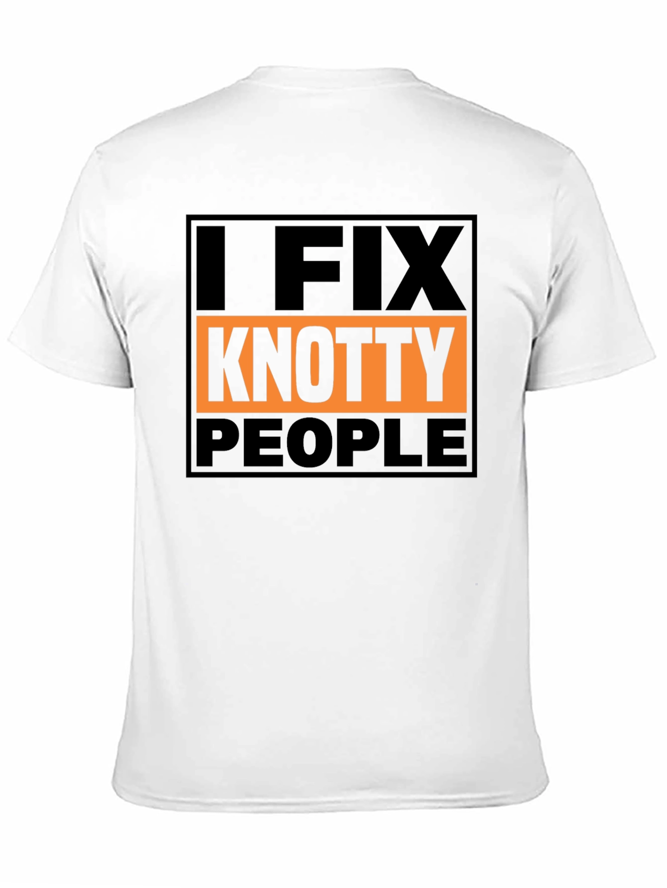 Black I Fix Knotty People Graphic Tee - Funny Humor T-Shirt view 11