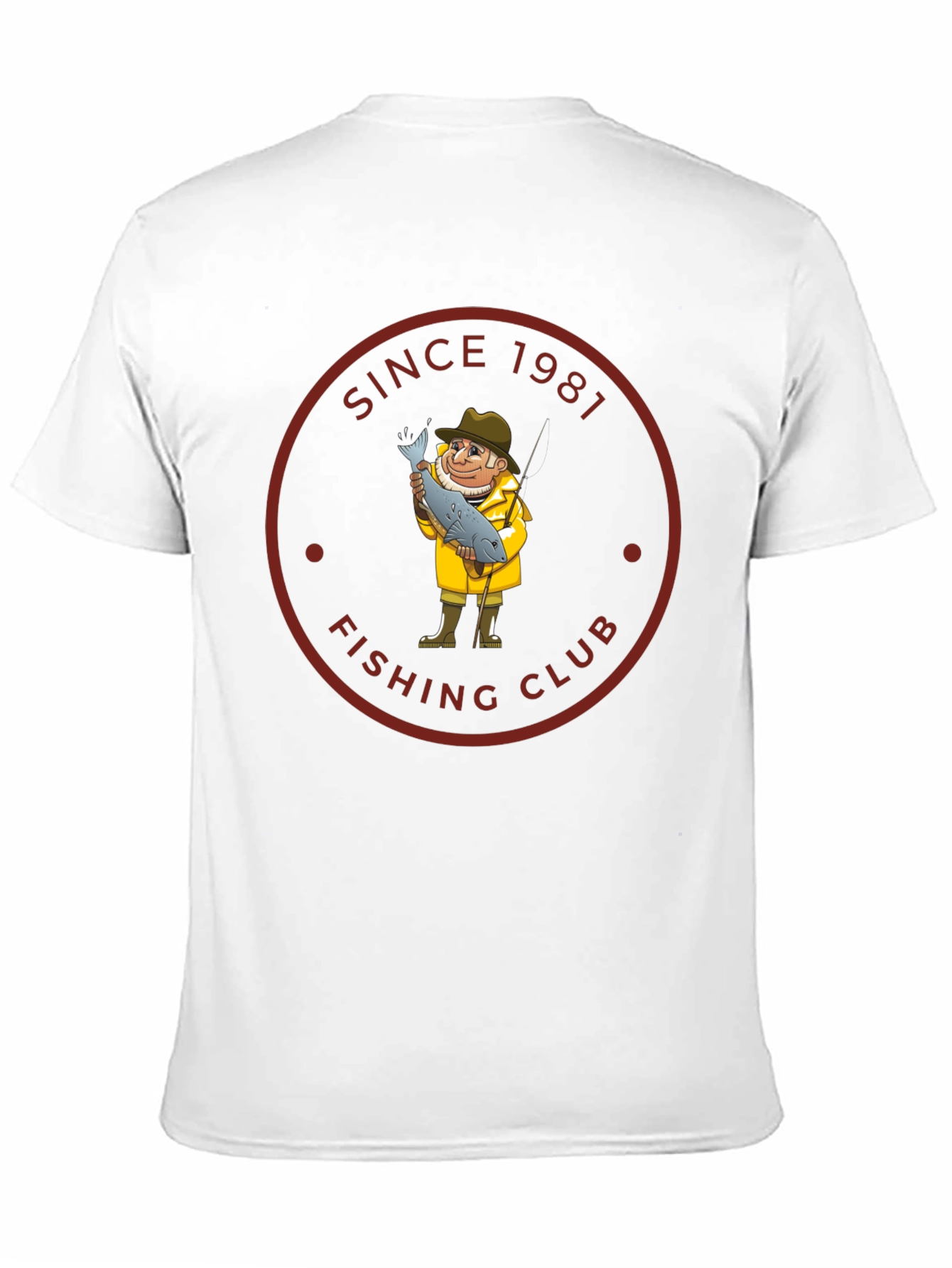 Black Fishing Club T-Shirt - Since 1987 - Novelty Tee view 11